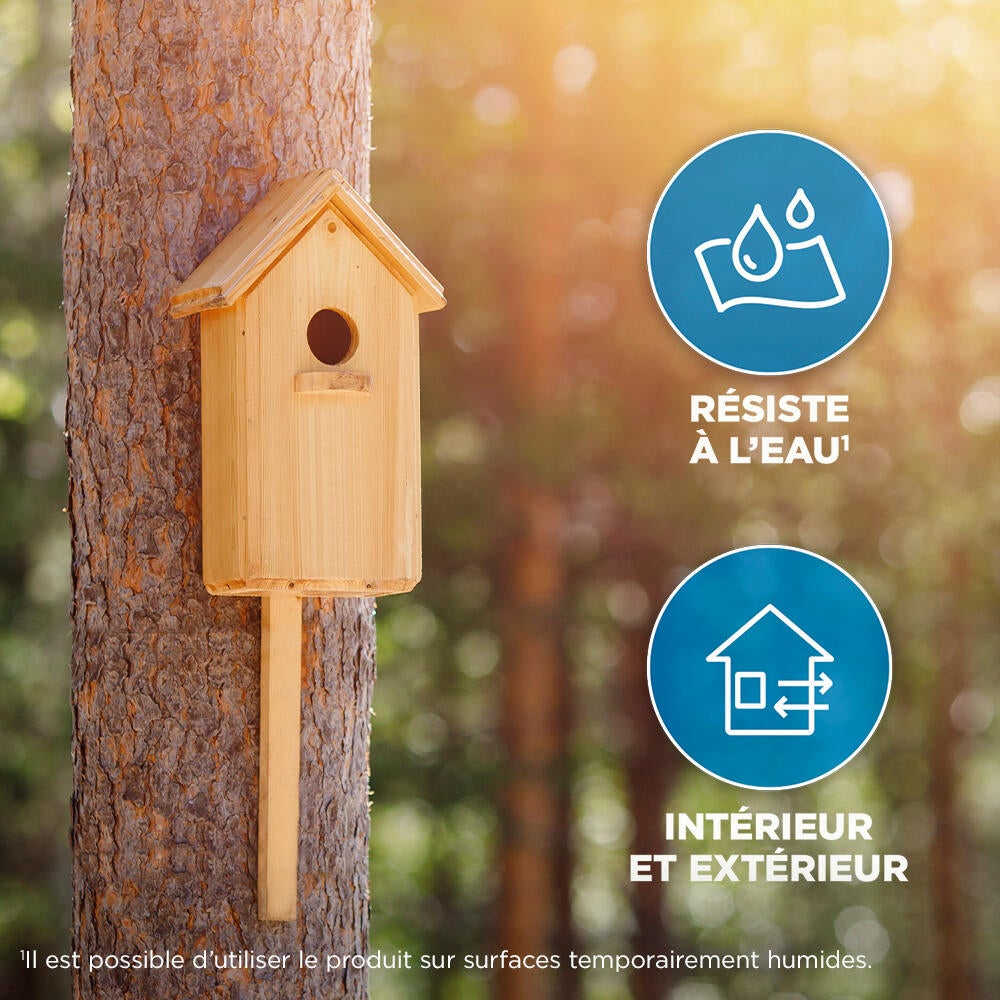 Colle de fixation pâte MS polymère Ni clou ni vis tous matériaux PATTEX, 326 g b - 3