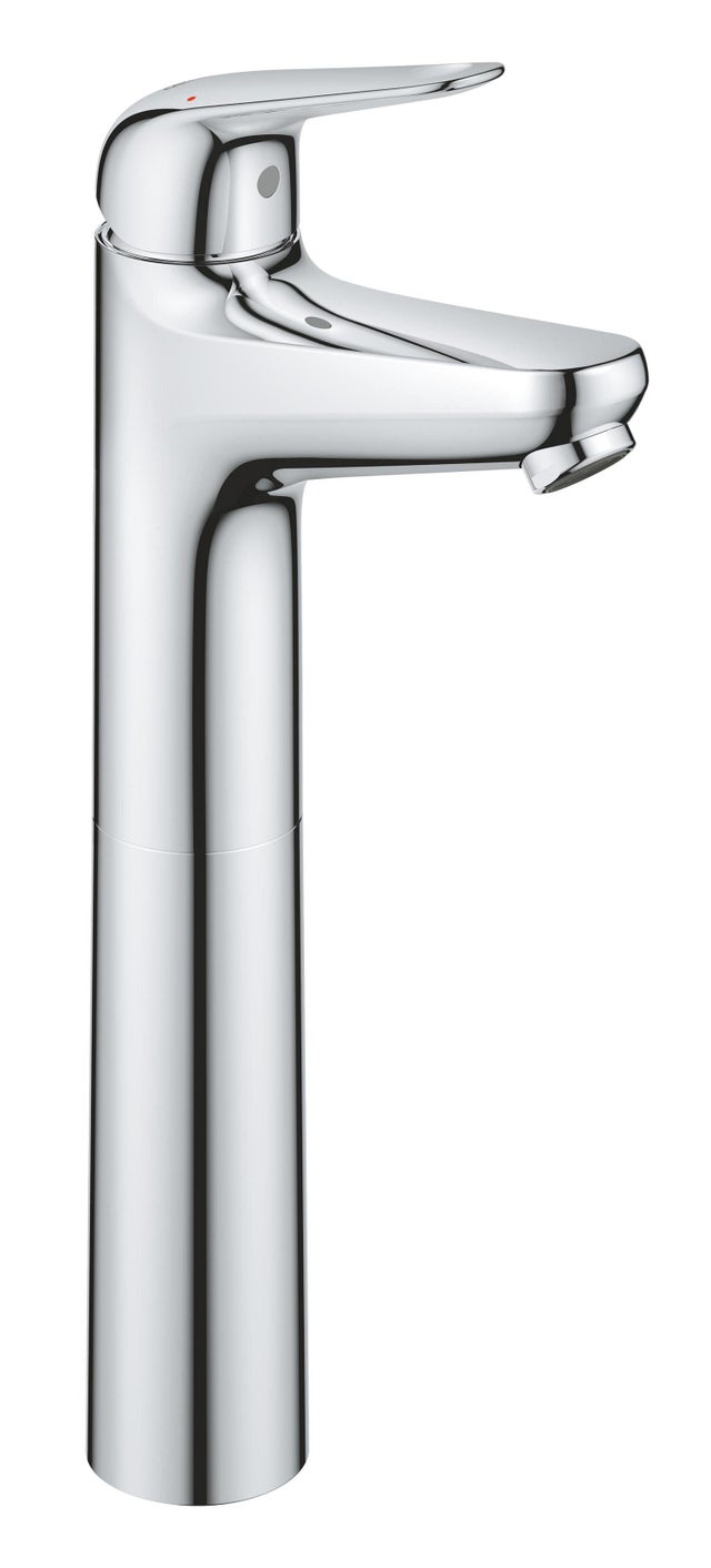 Rubinetto per lavabo getto laminare cristallino Swift cromato lucido GROHE H 35.1 cm