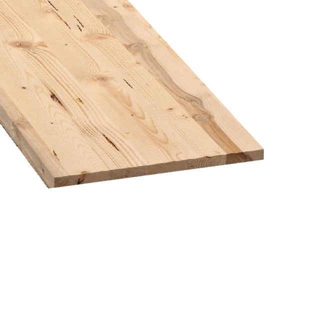 Tavola lamellare in legno di abete, L 80 x 200 cm x Sp 27 mm