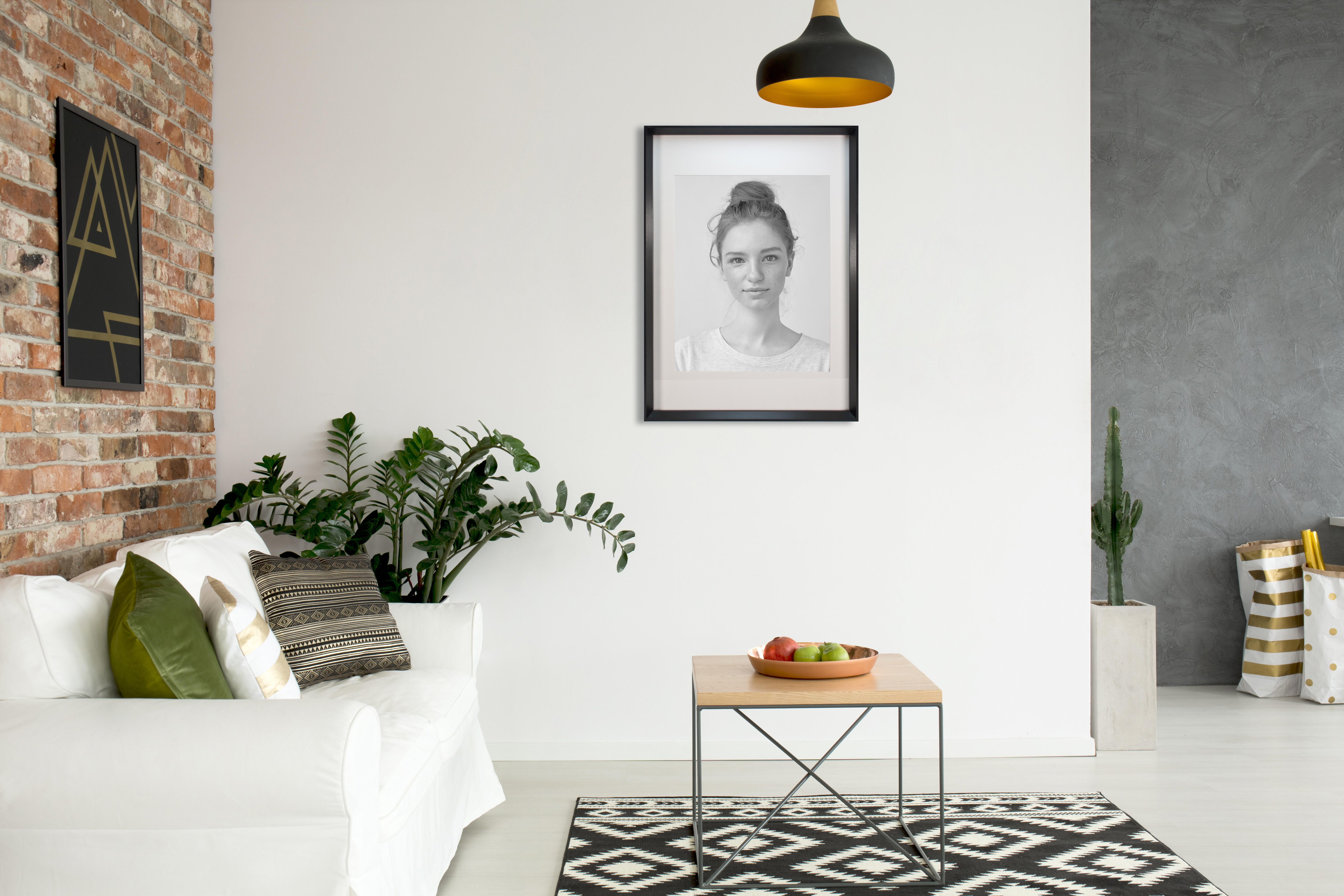 Cornice 50x70 cm in mdf nero opaco Pente ARIANE - 3