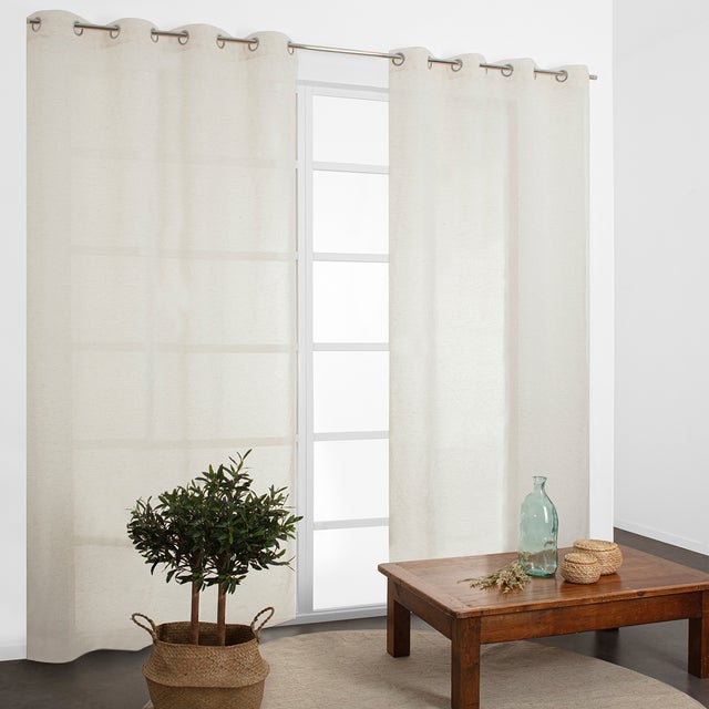 Cortinado ilhós Jasna 140x240cm natural