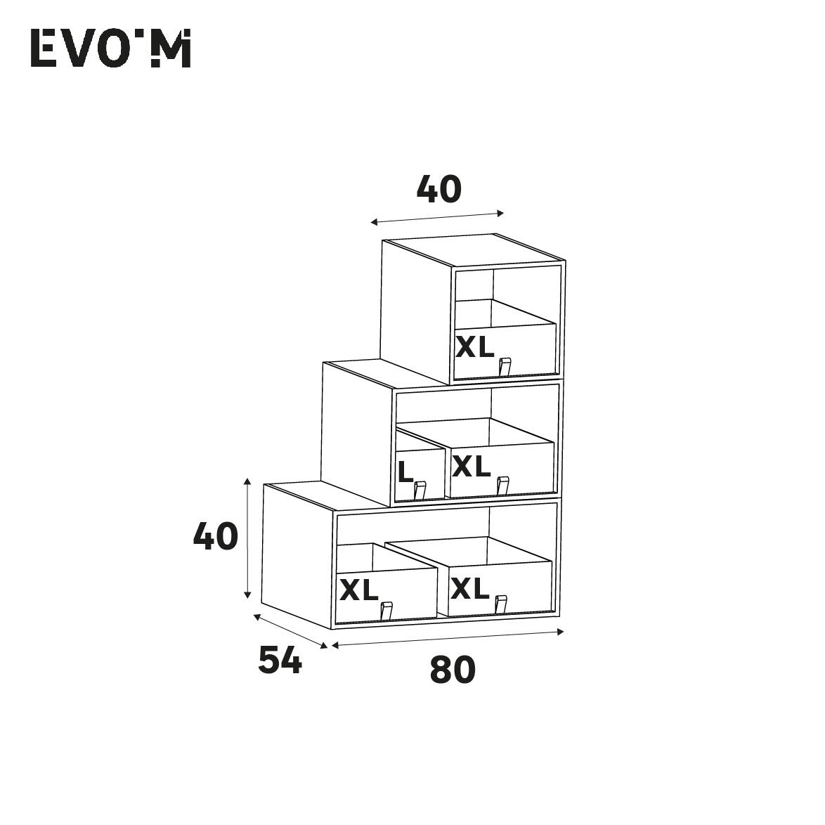 Panier SPACEO evo'm blanc H.16 x l.18 x P.50 cm - 6