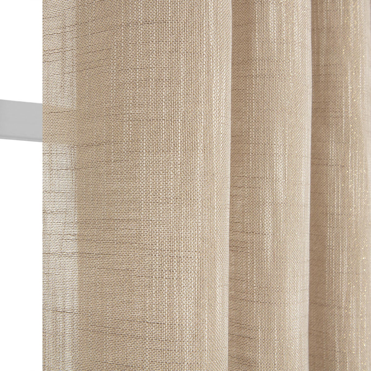 Cortinado ilhós Isidore 140x240cm taupe - 6