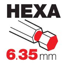 Emmanchement hexagonal foret verre Tivoly - 4