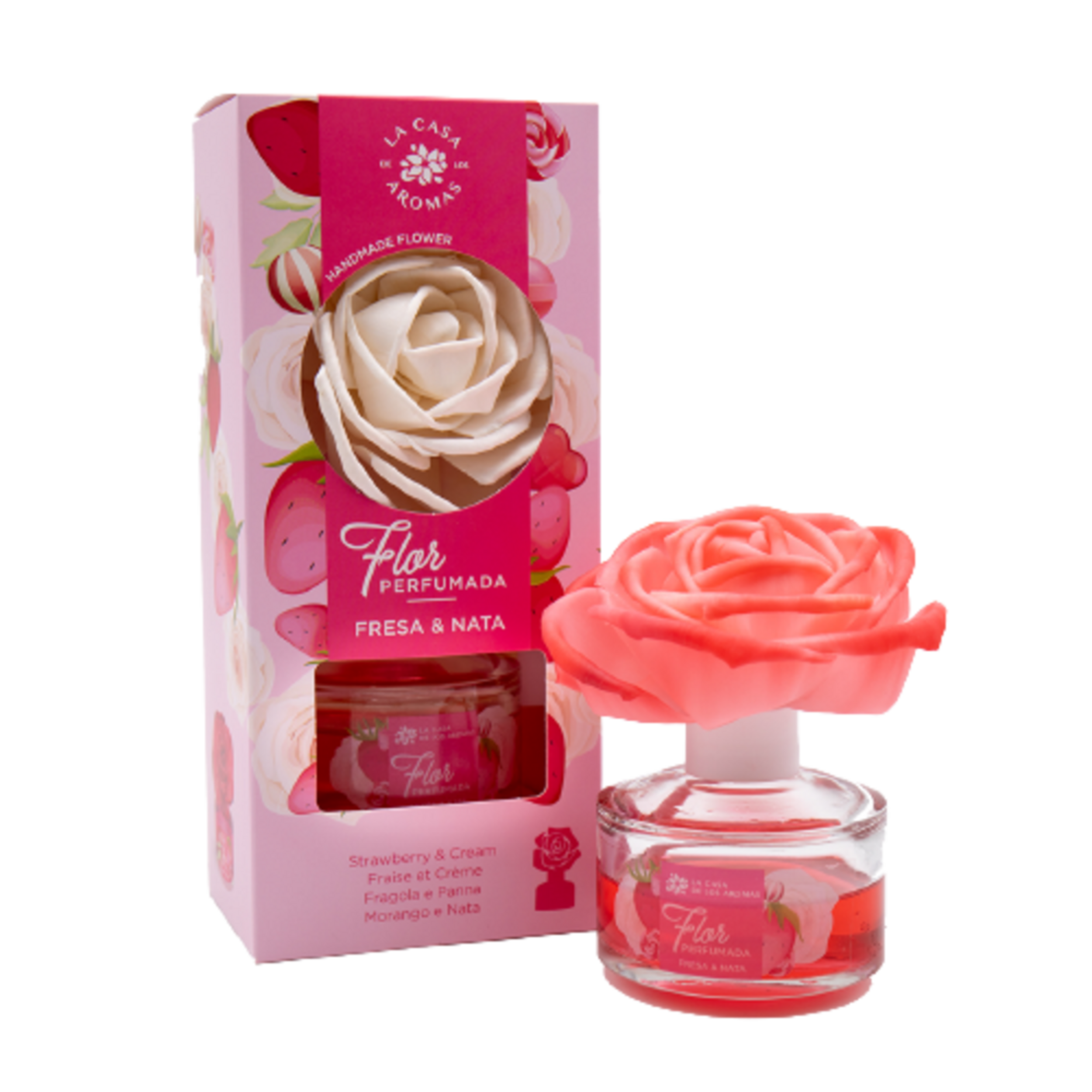 Dyfuzor zapachowy Kwiat trauskawki ze śmietaną 65 ml La Casa de los Aromas