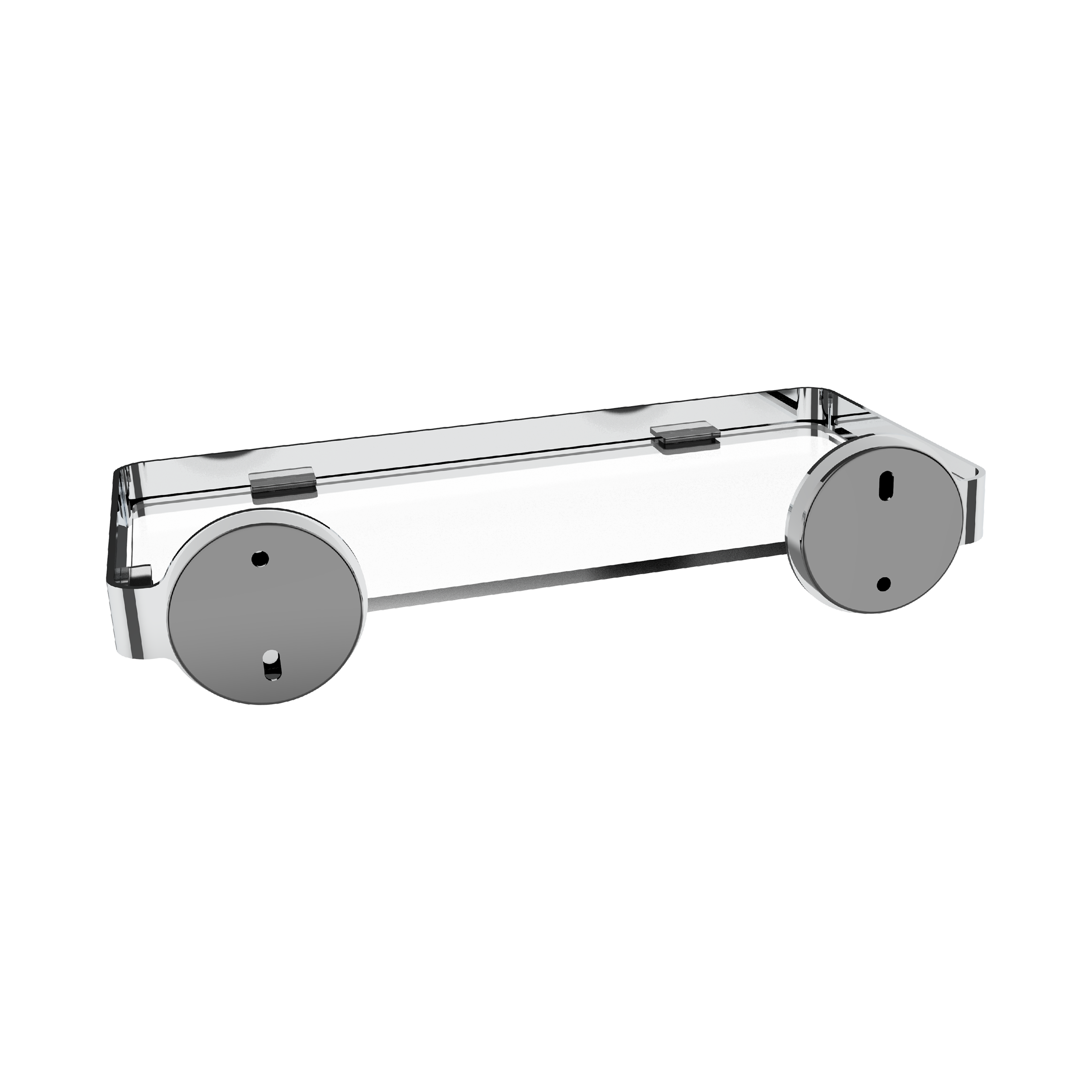 Estante para el baño de acero inoxidable plata essential 25.7x5.5x5.5cm