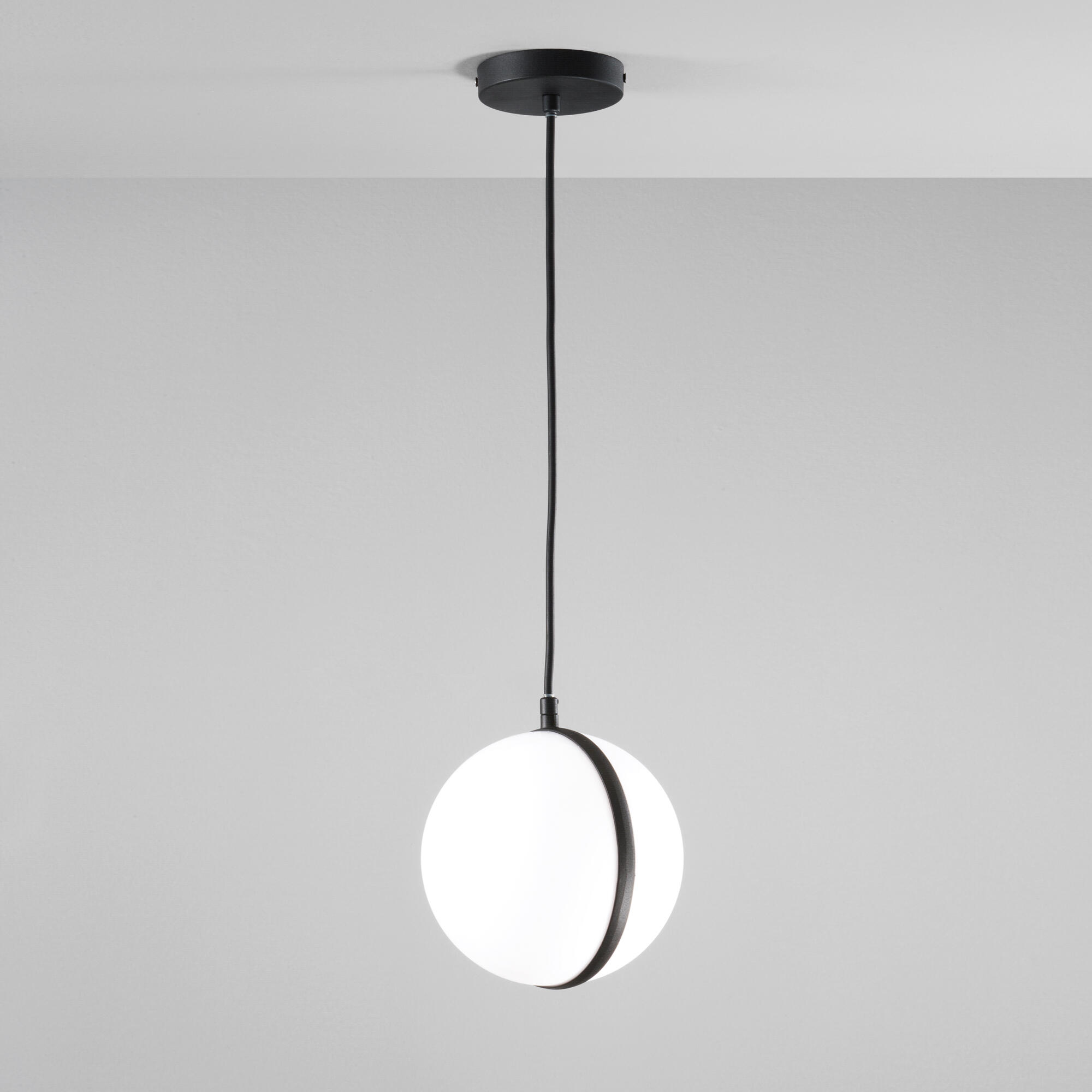 Lampadario LED design Orbit nero 800 lumen, INTEC, IP44 - 2