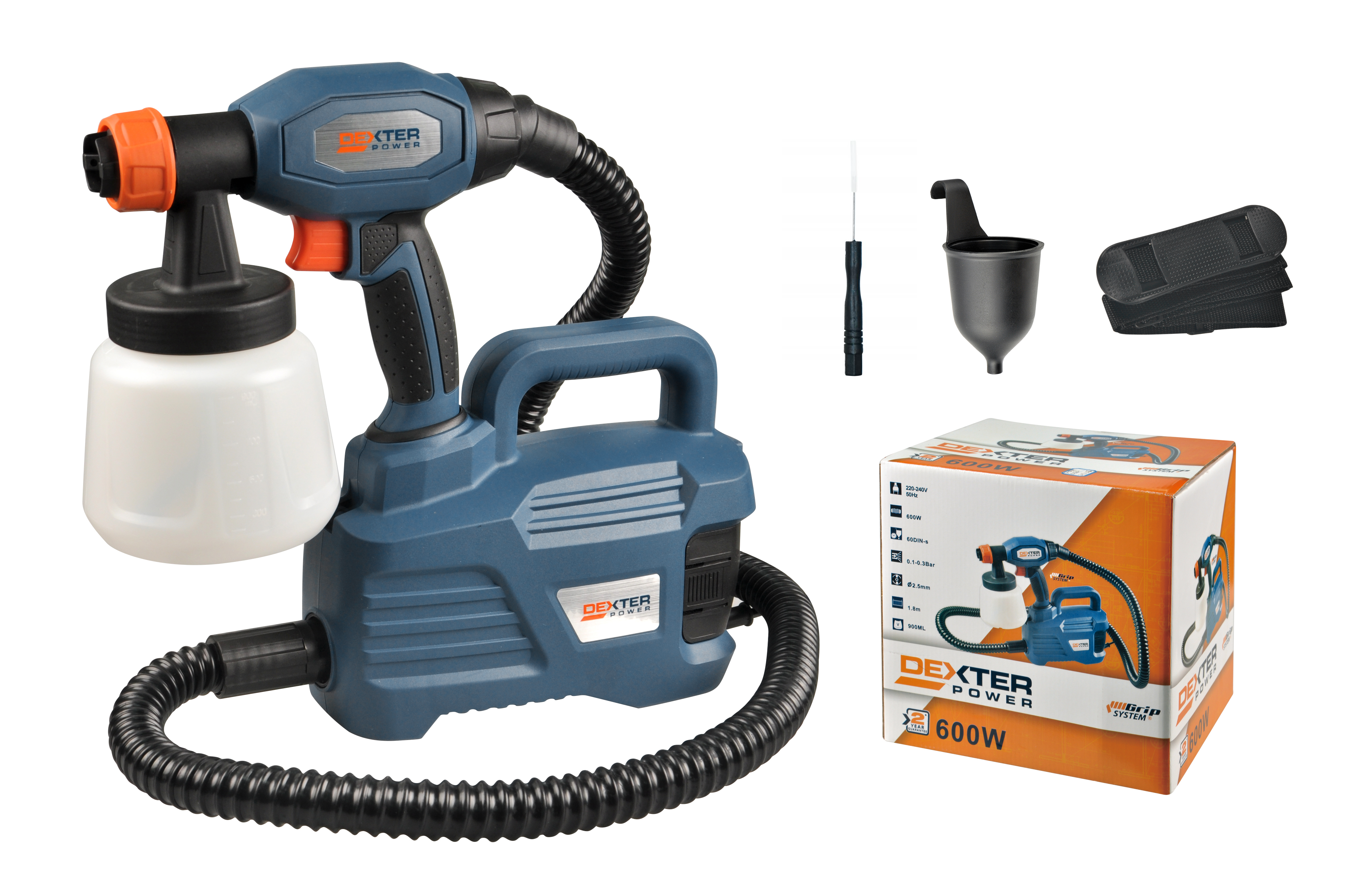Pistola elettrica per verniciatura DEXTER HVLP 600 W - 3