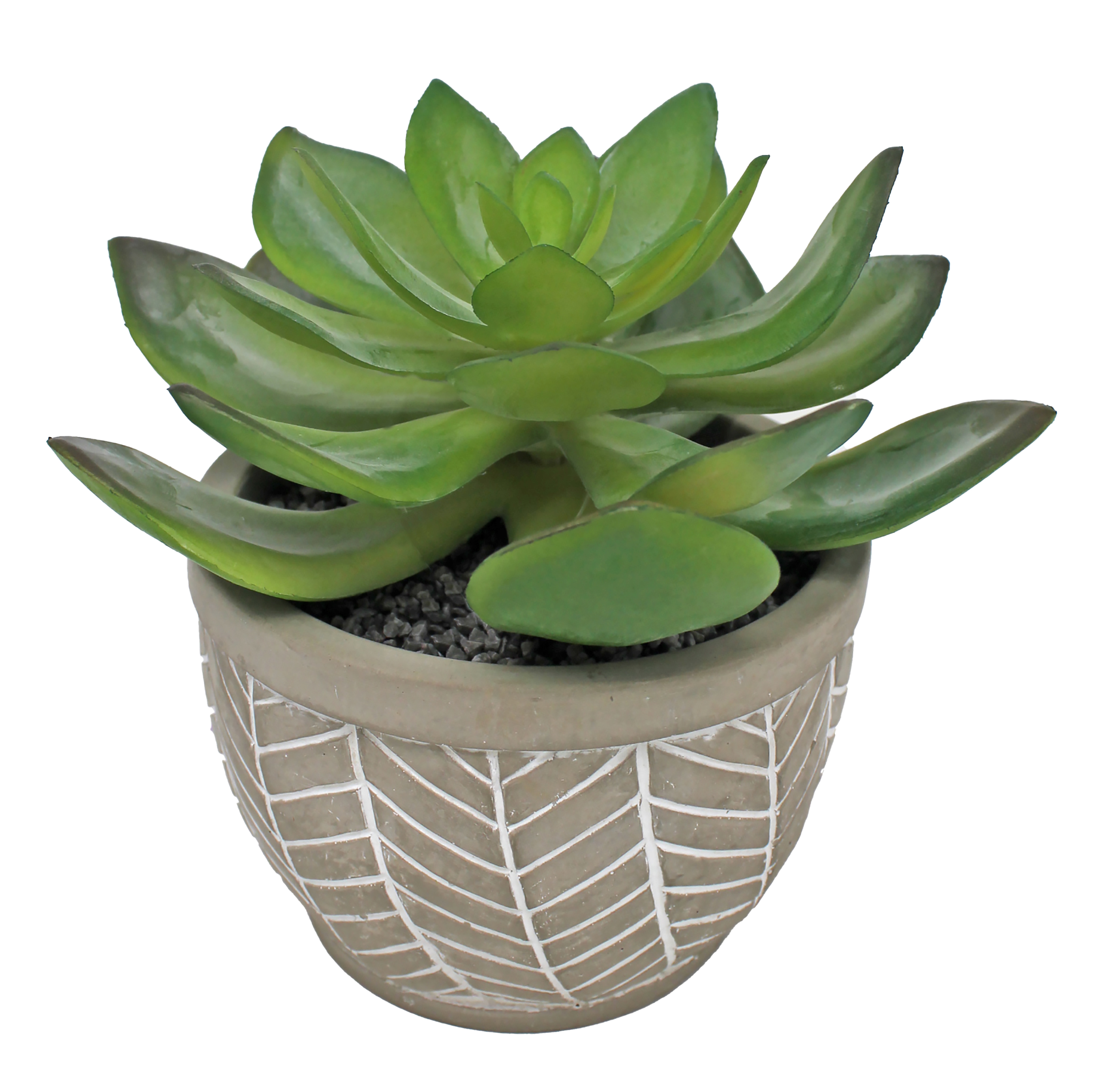 Planta artificial en maceta suculenta de 14 cm de altura