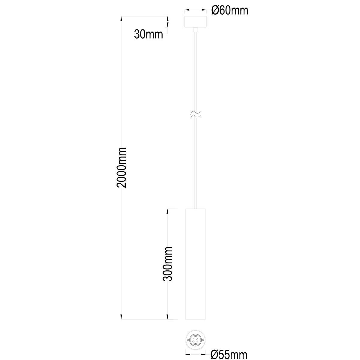 Lampadario Moderno Fluke bianco GU10 Ø5.5cm LUCE AMBIENTE DESIGN - 3
