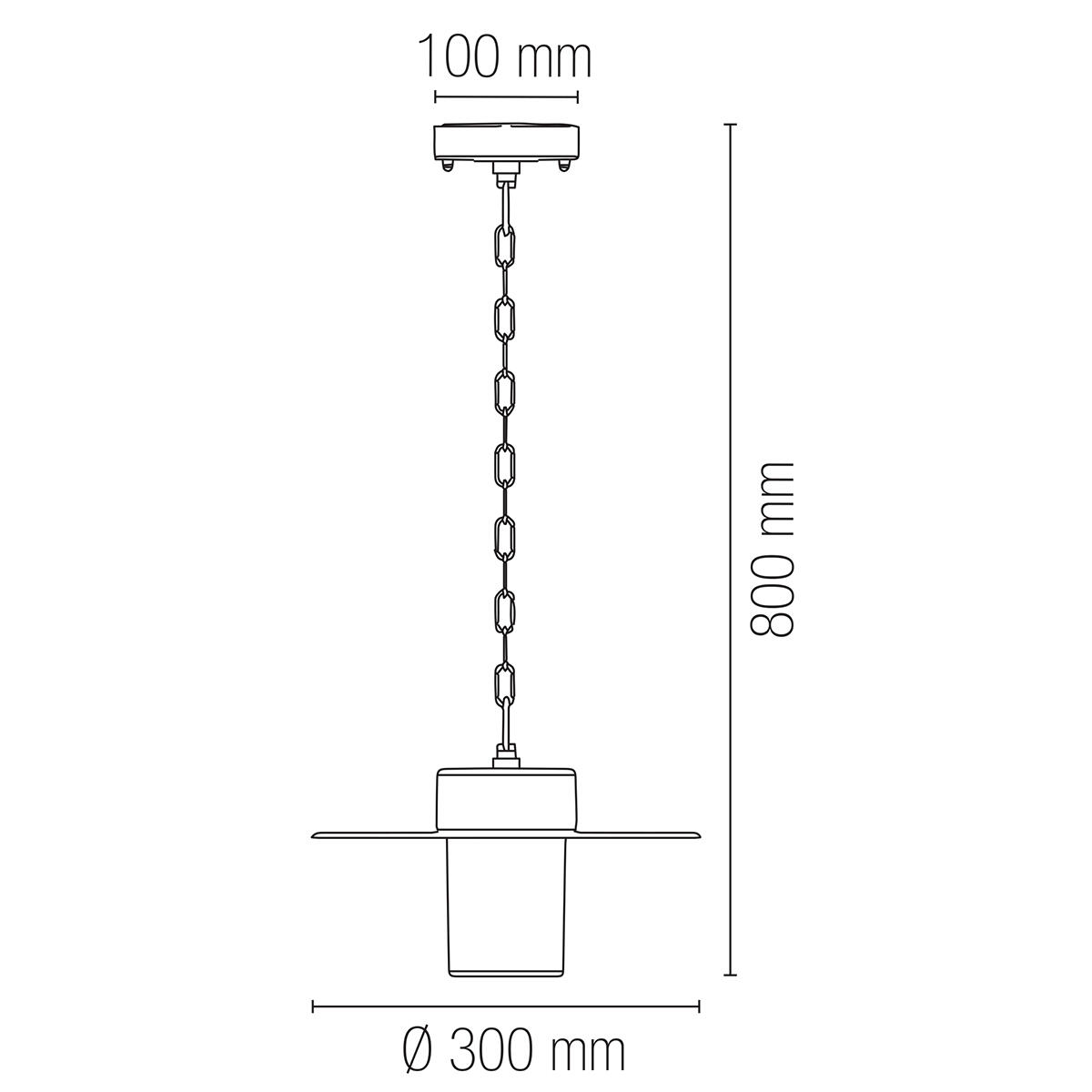 Lampadario Moderno York nero E27 INTEC - 4
