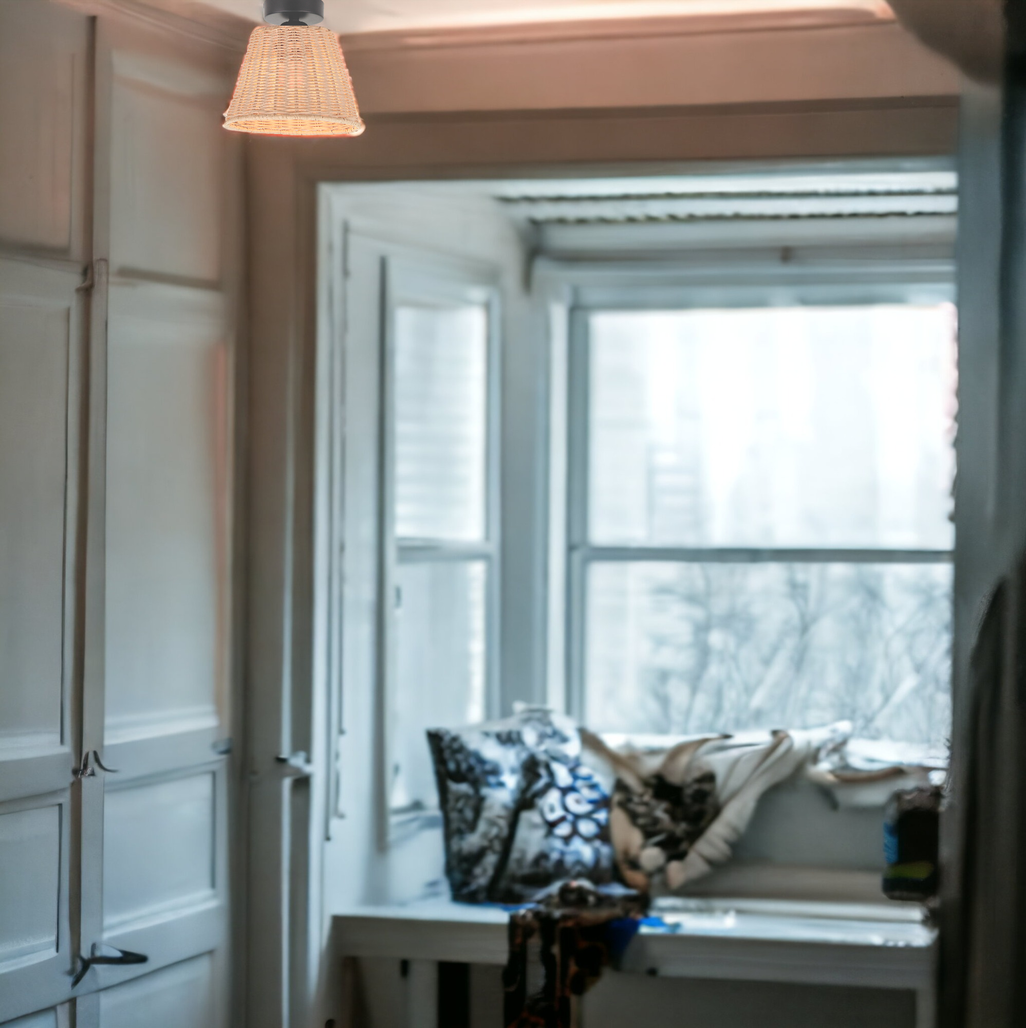 Plafón mumbai e27 ratán