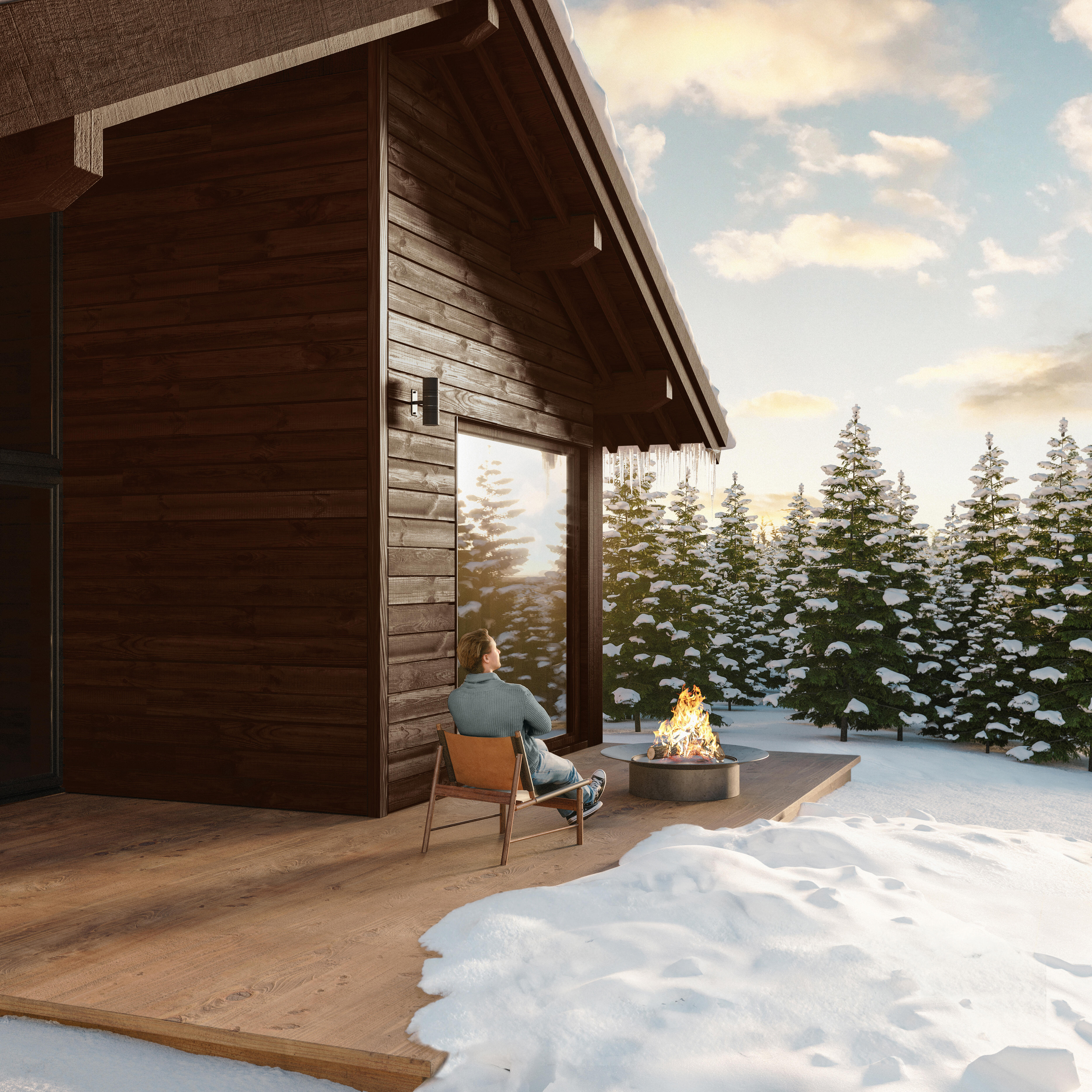 Lasure V33 Climats extrêmes® 12 ans chêne foncé satiné 0.75 l - 3