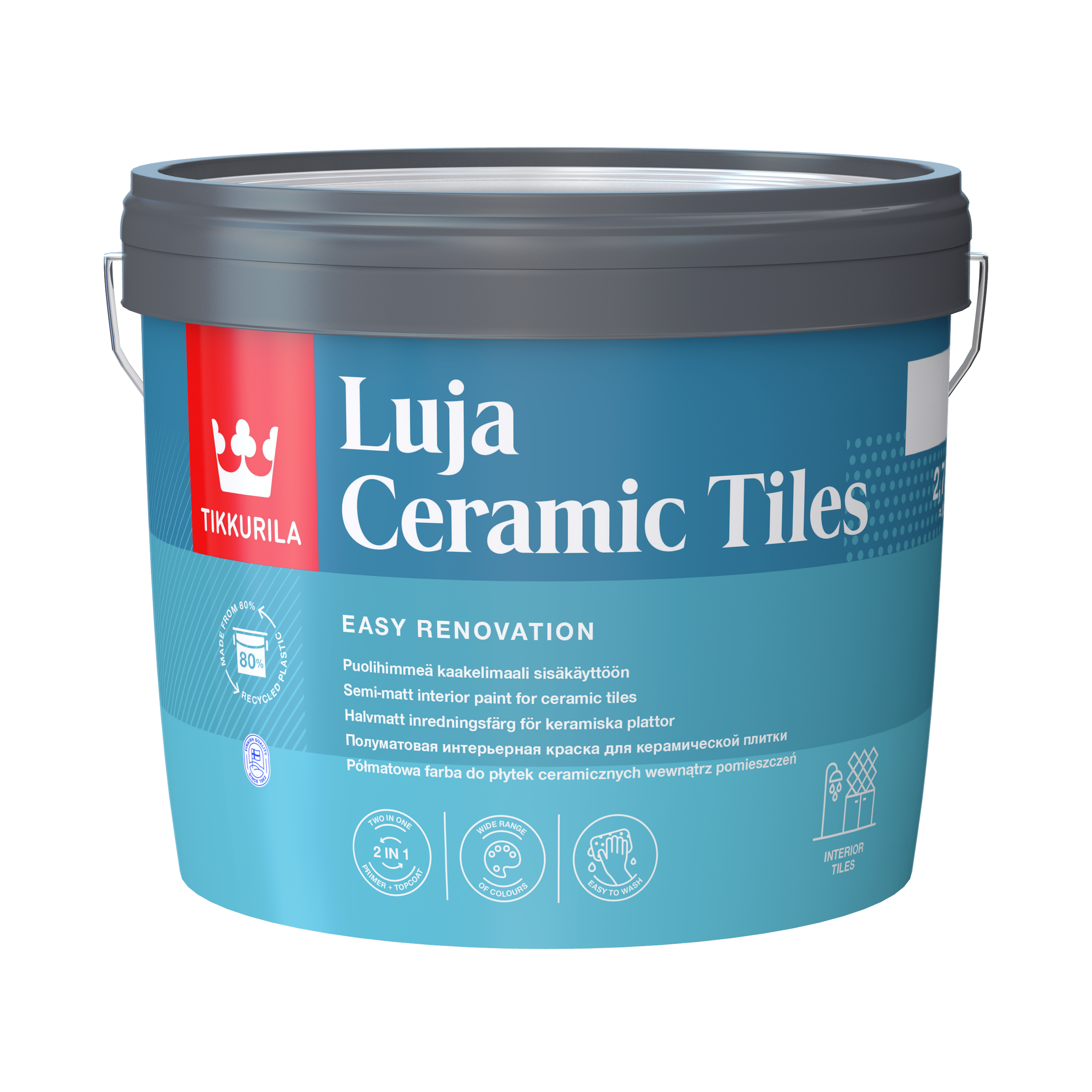 Baza farby akrylowej Tikkurila Luja Ceramic Tiles Baza A 2.7 l