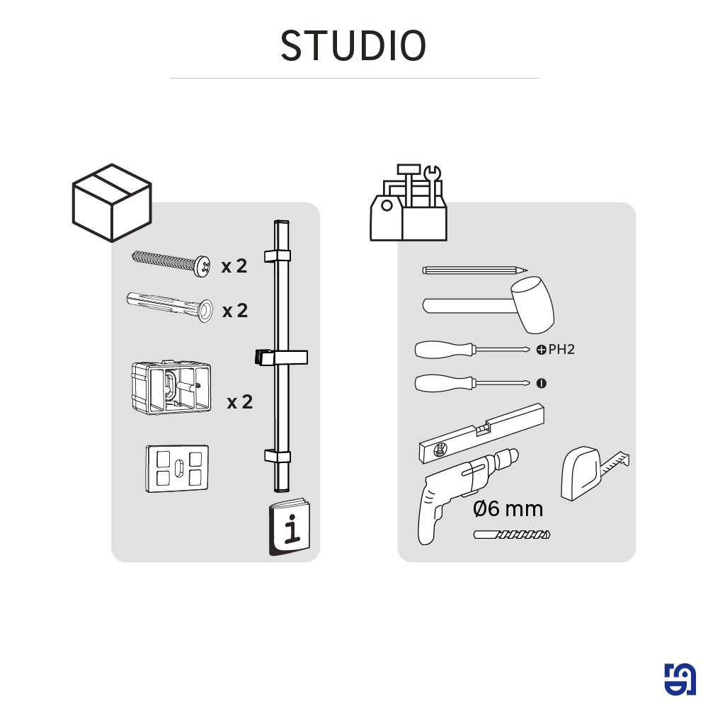 Barre douche SENSEA Studio 60 cm noir - 8