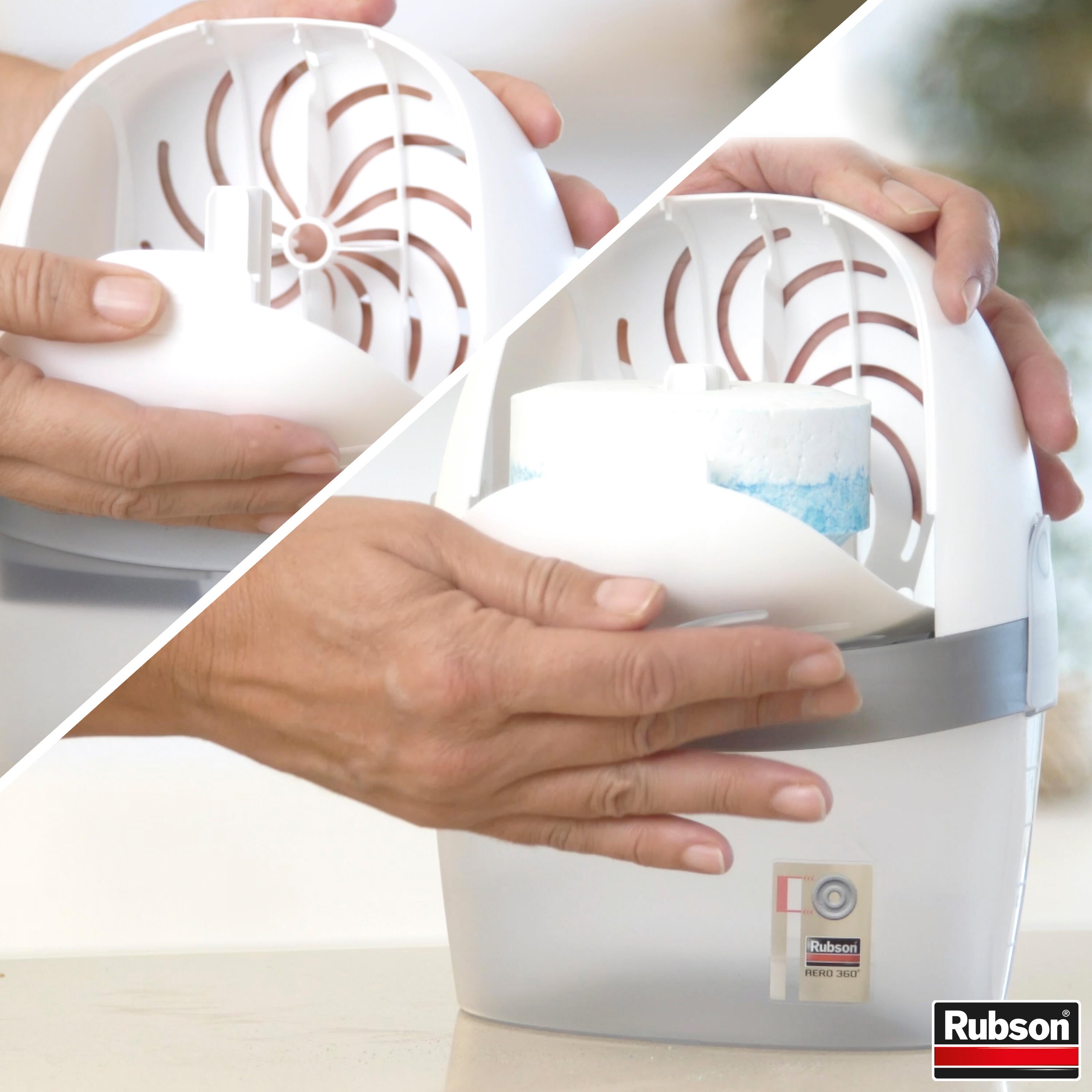 Absorbeur d'humidité avec une recharge RUBSON Aéro 360°, 20 m² - 4