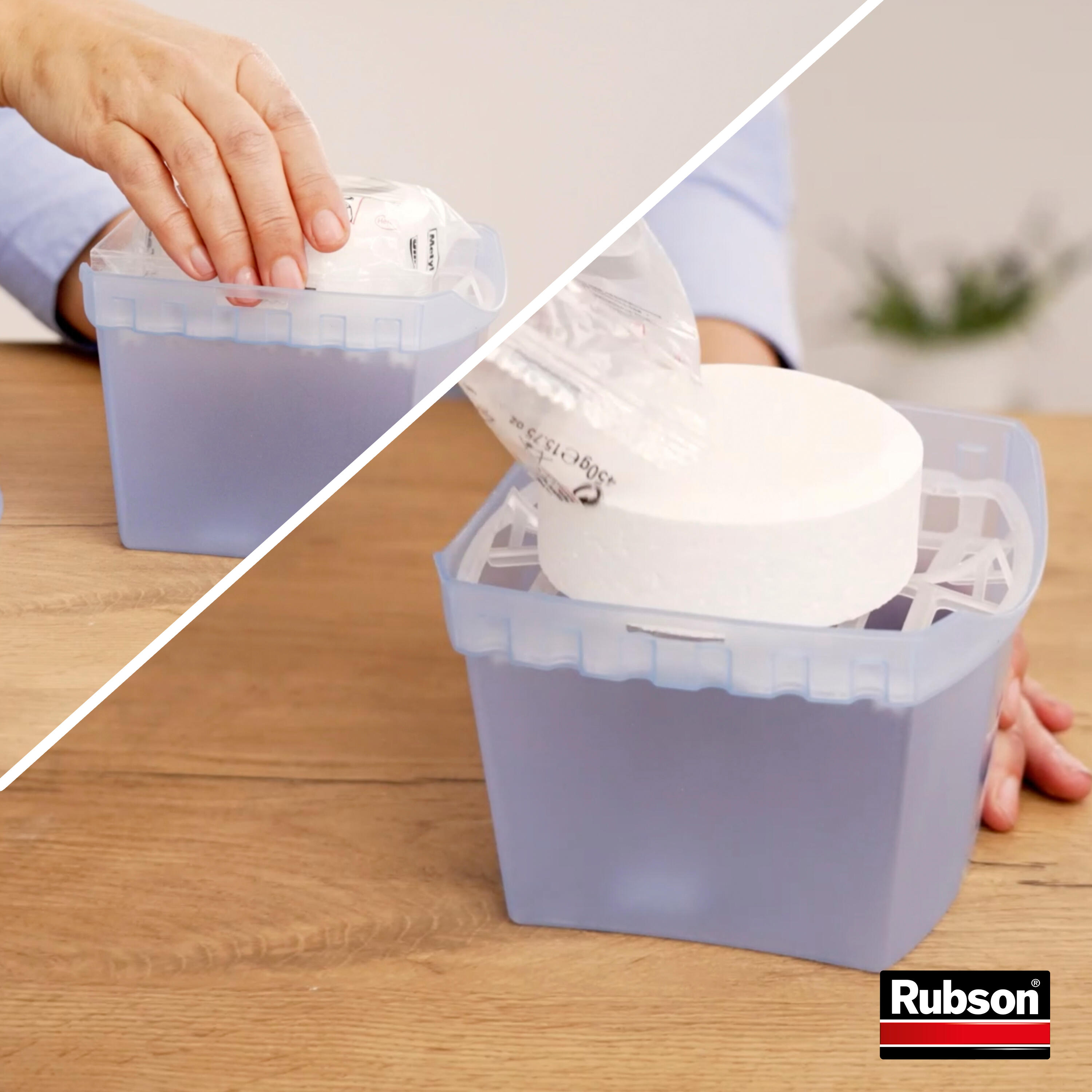Lot de 4 recharges tablette pour absorbeur d'humidité RUBSON Basic 12 m² - 3