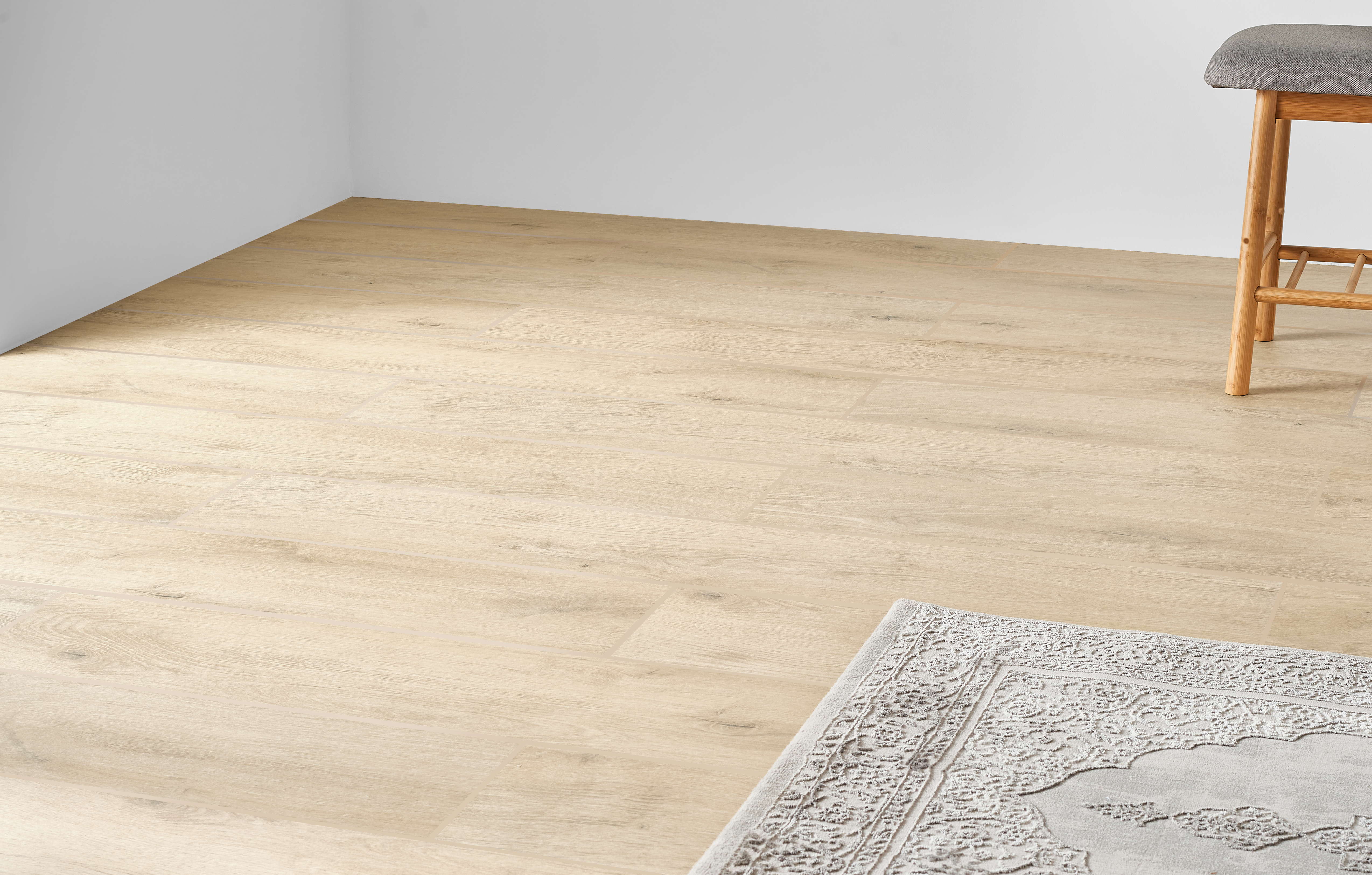 Gres szkliwiony Gingerwood White 19.8x119.8 Cersanit - Leroy Merlin