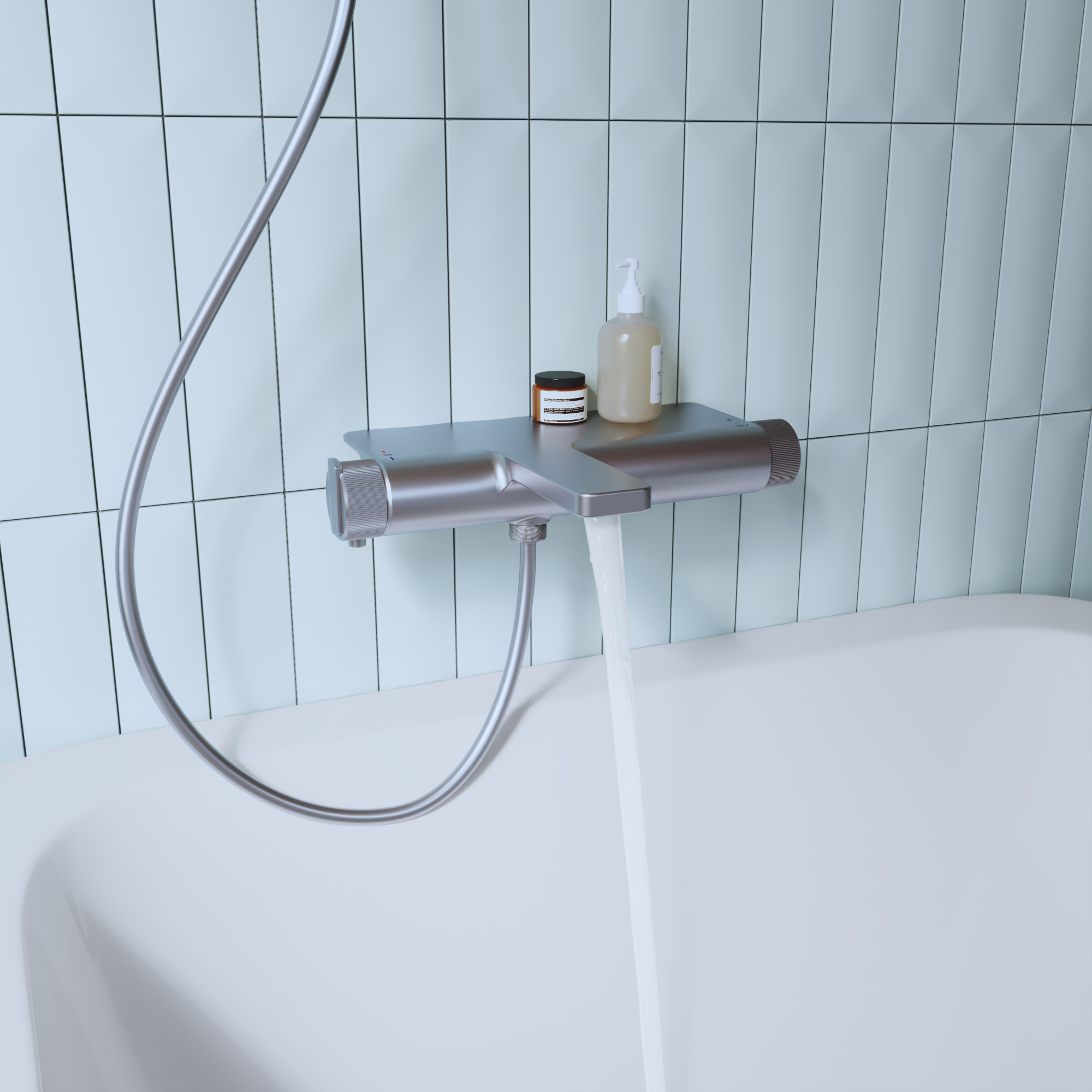 Grifo bañera termostático sensea neo cromado