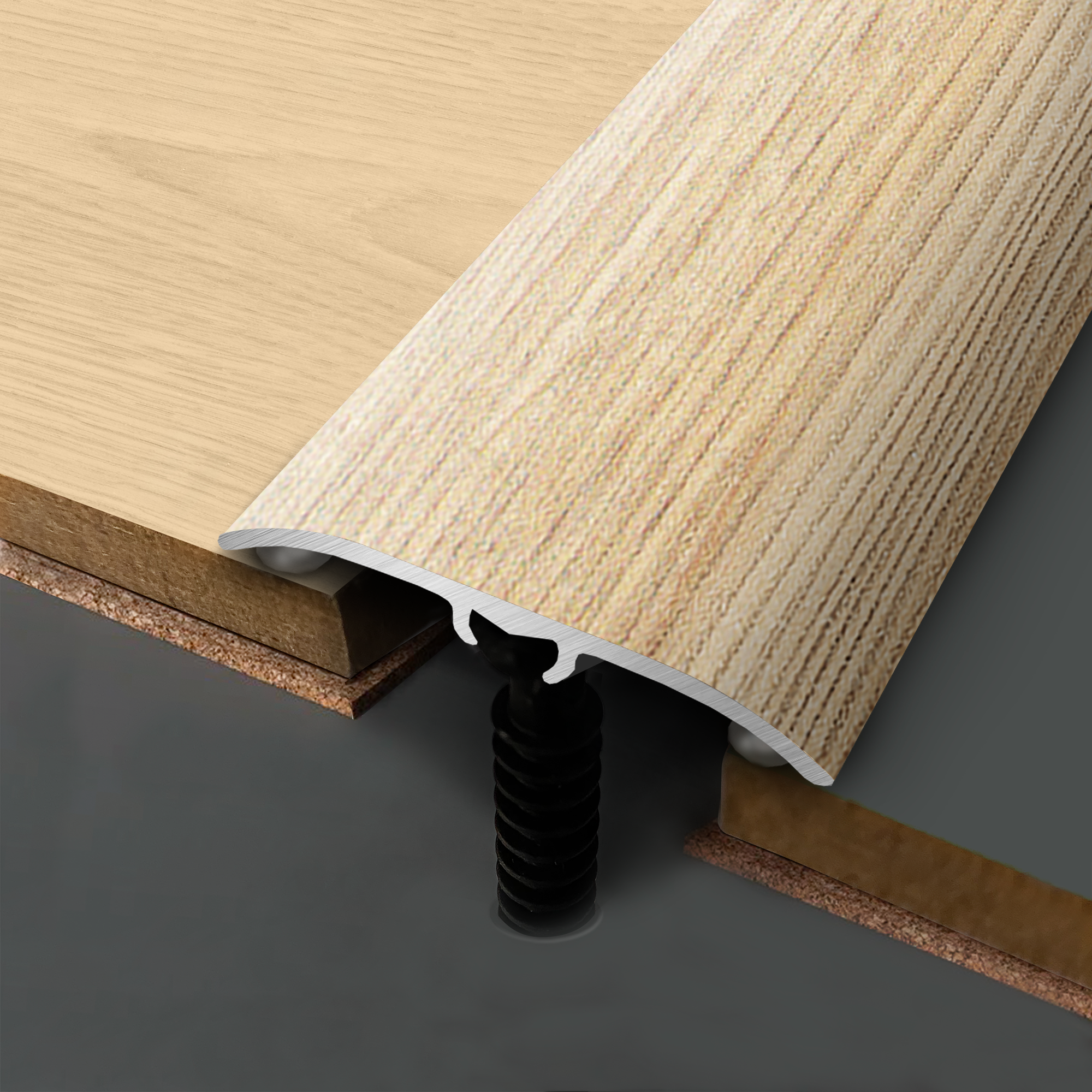 Barre de seuil 4 en 1 alu décor nilo à fixer, l.3.7 cm x L.83 cm ARTENS - 3