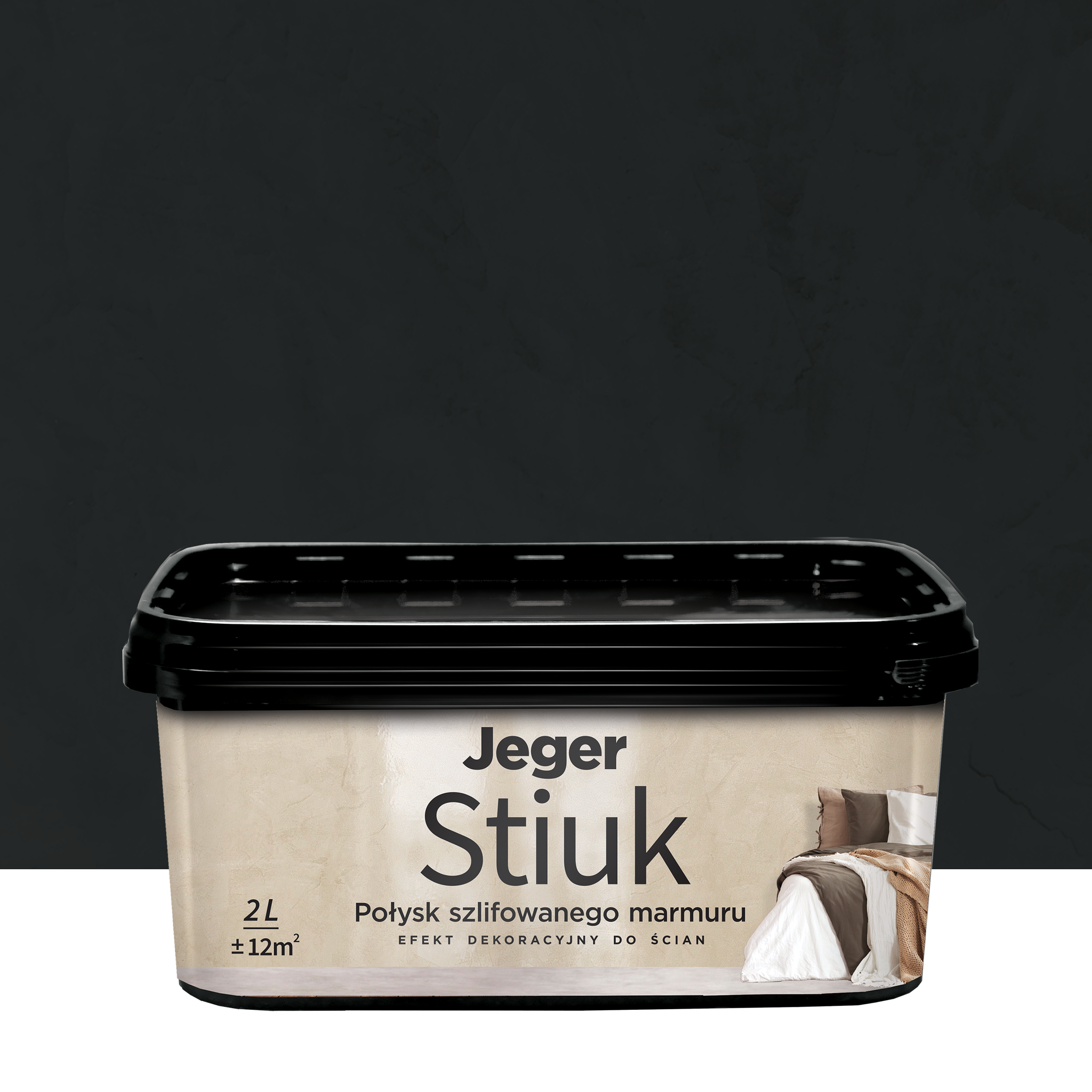 Efekt dekoracyjny STIUK 2 l kolor nr nr 7 Carbon JEGER