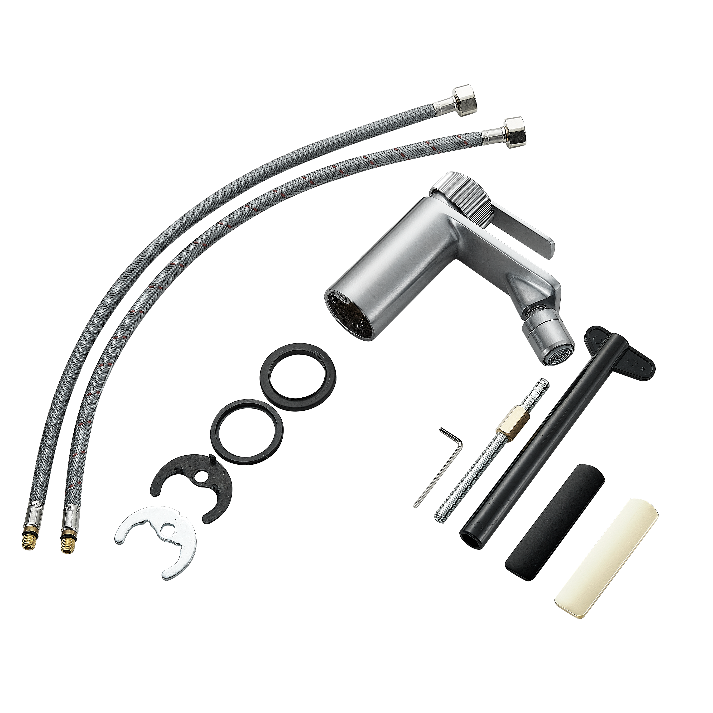 Rubinetto per bidet getto laminare cristallino Neo SENSEA cromato opaco - 7
