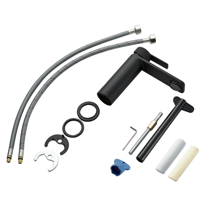 vue éclatée robinet noir mat neo sensea taille M