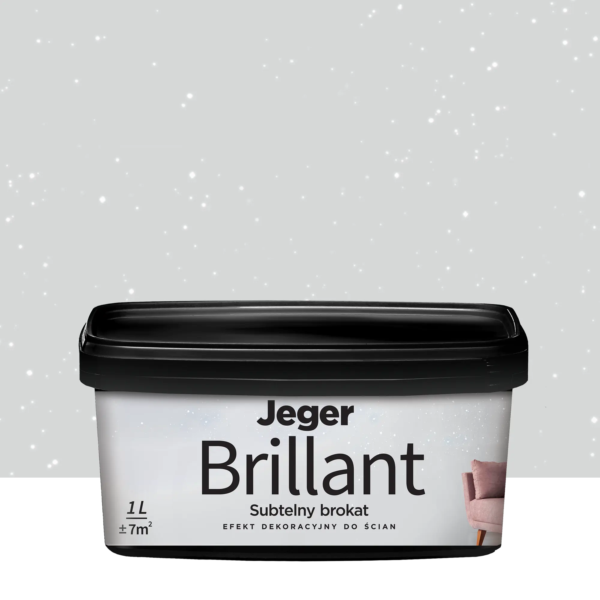 Powłoka dekoracyjna Jeger Brillant 1 l Light