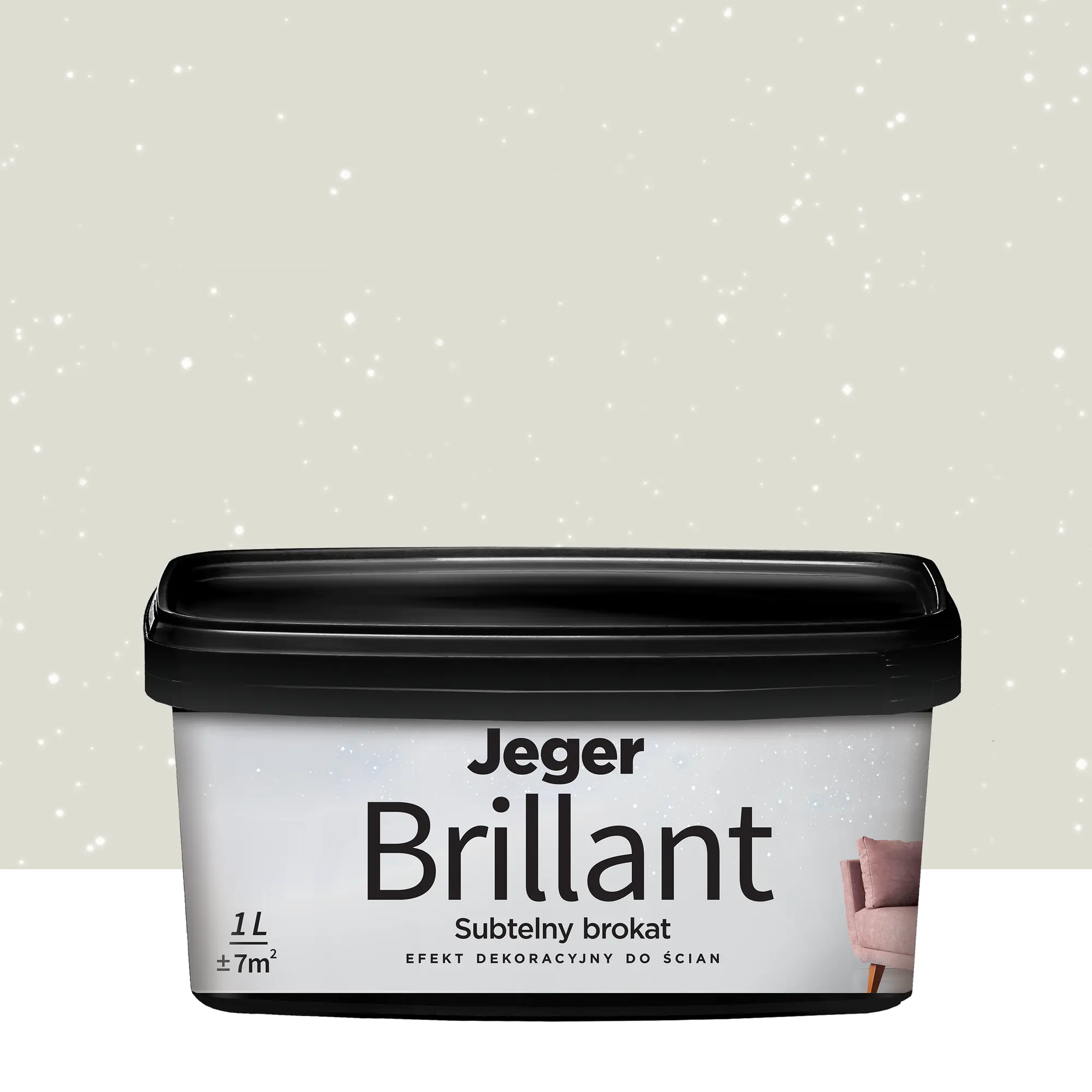 Powłoka dekoracyjna Jeger Brillant 1 l Cotton