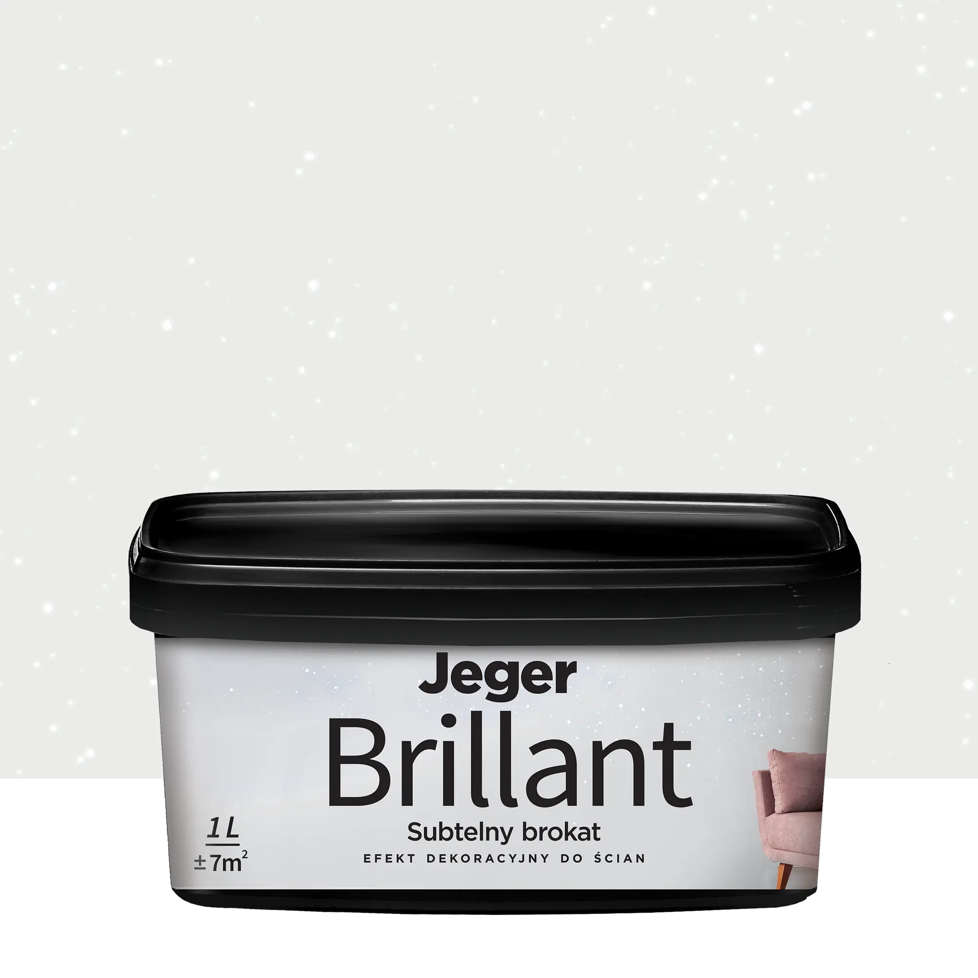 Powłoka dekoracyjna Jeger Brillant 1 l Snow