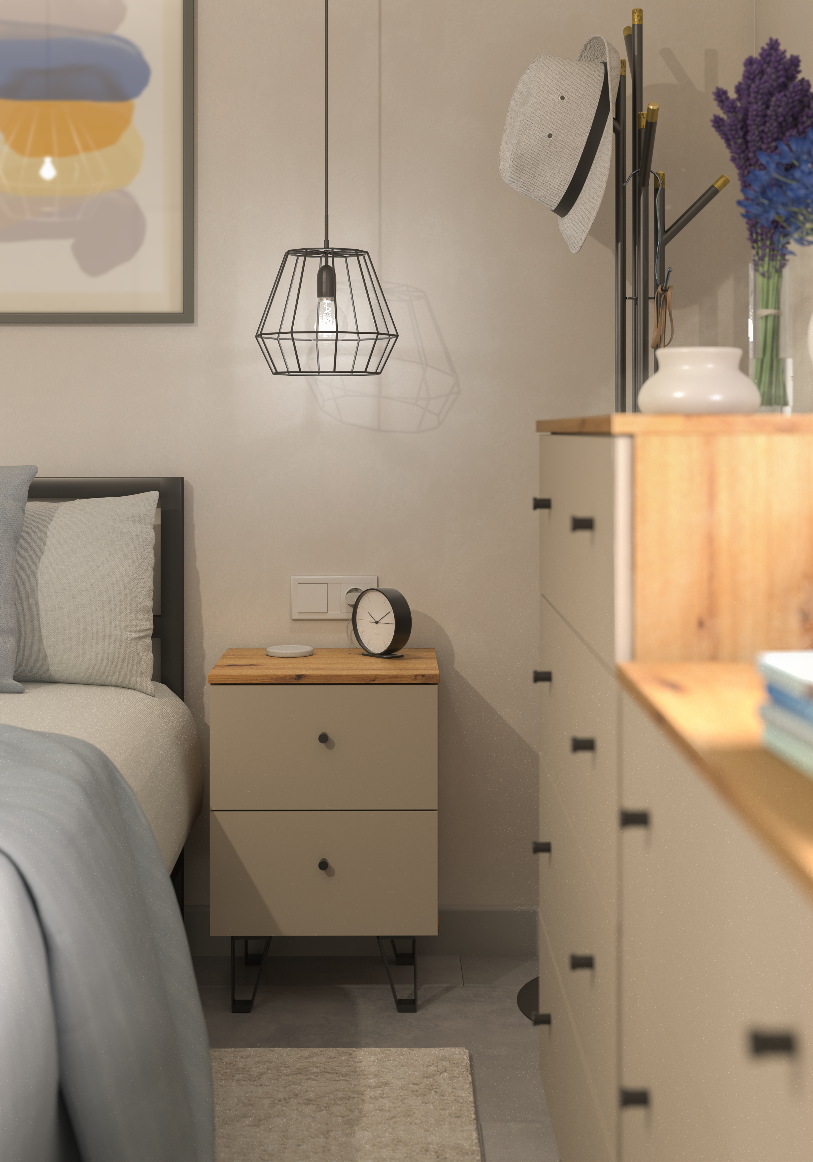 Cajonera de frente cerrado con 2 cajón/es de 40.2x59.4x35 cm - 8