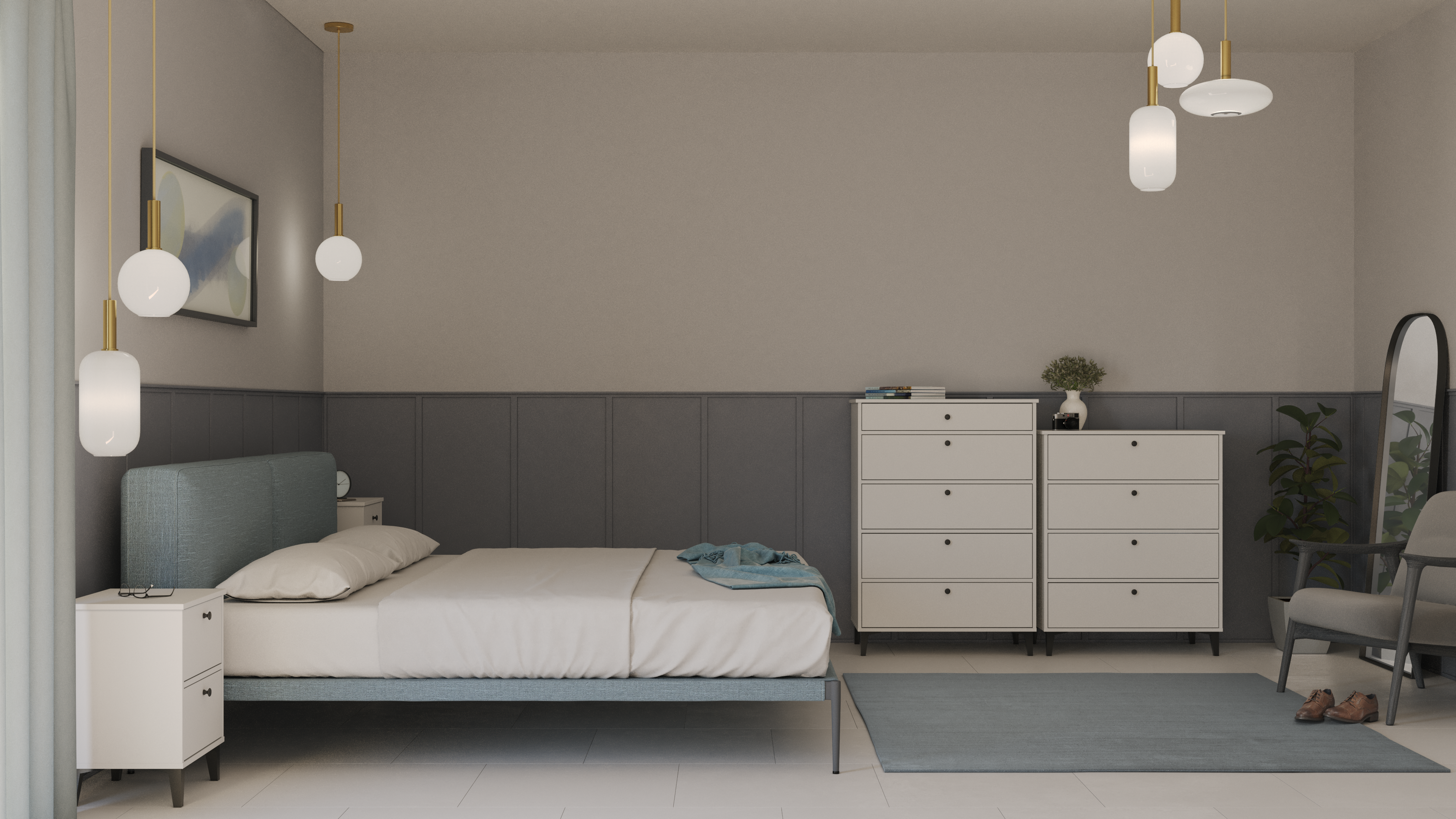 Mesilla Home Eria blanca y roble con 2 cajones de 40.2x56.2x35 cm - 17