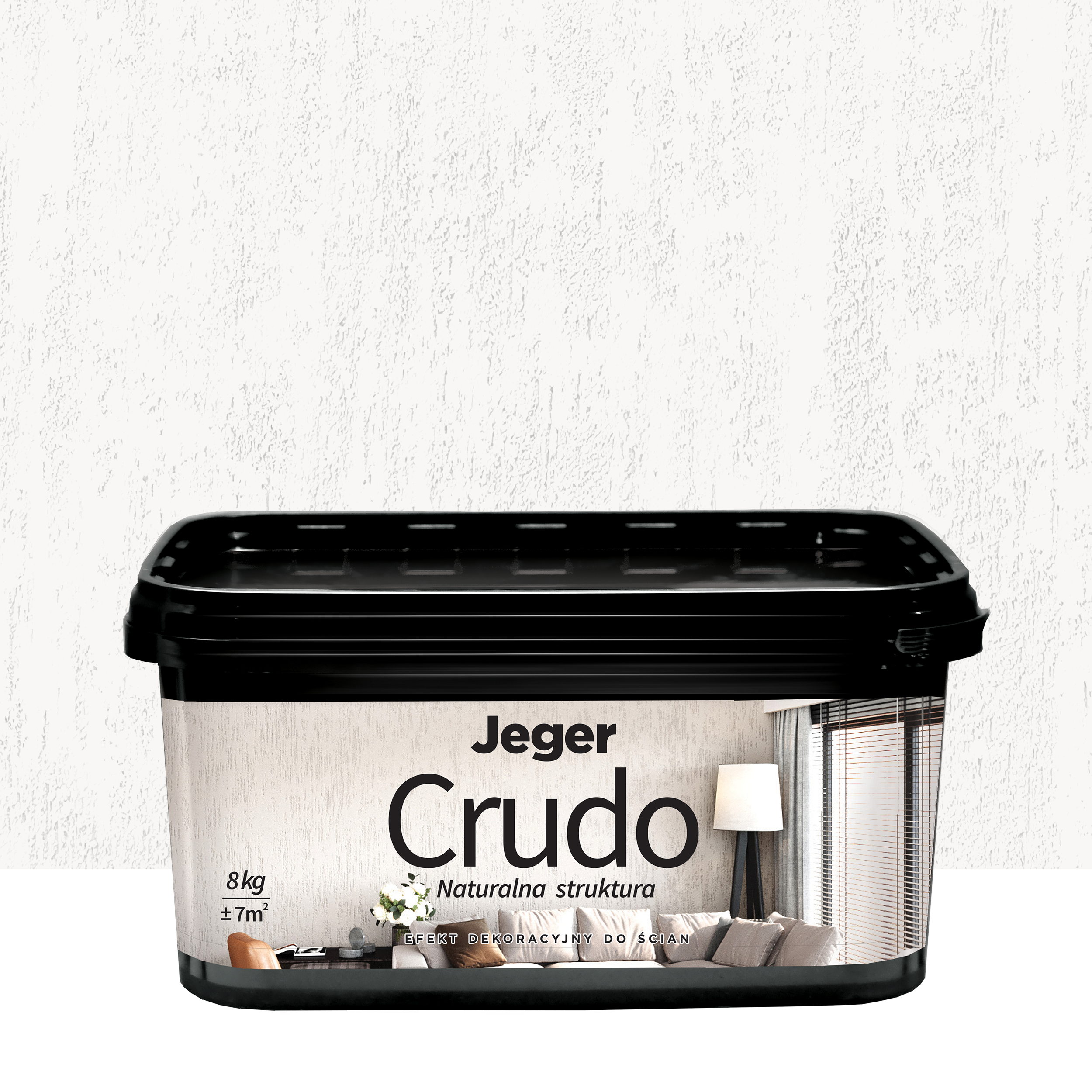 Powłoka dekoracyjna Jeger Crudo 8 kg Dove