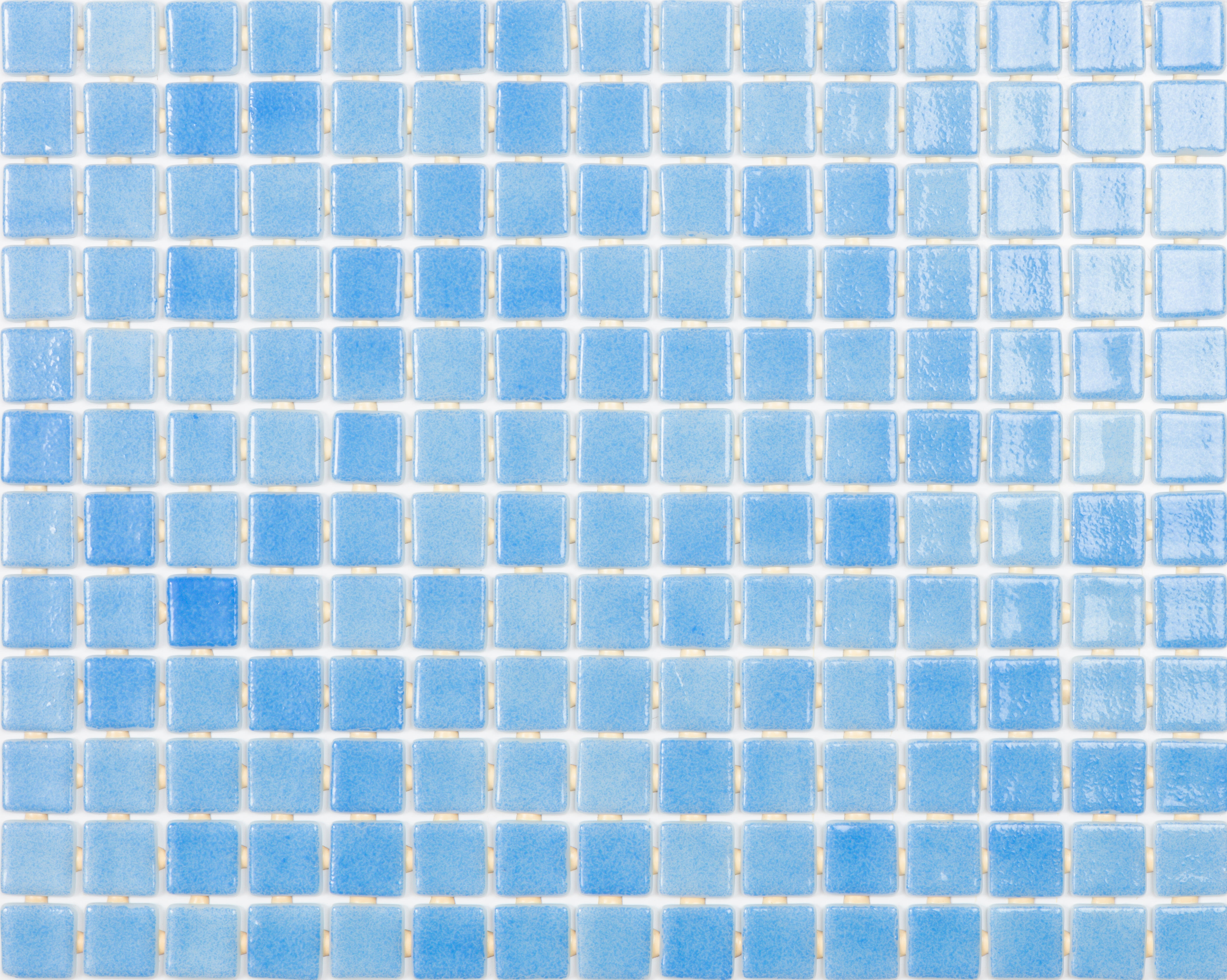 Gresite aqua brillante 2.5x0.4 cm azul