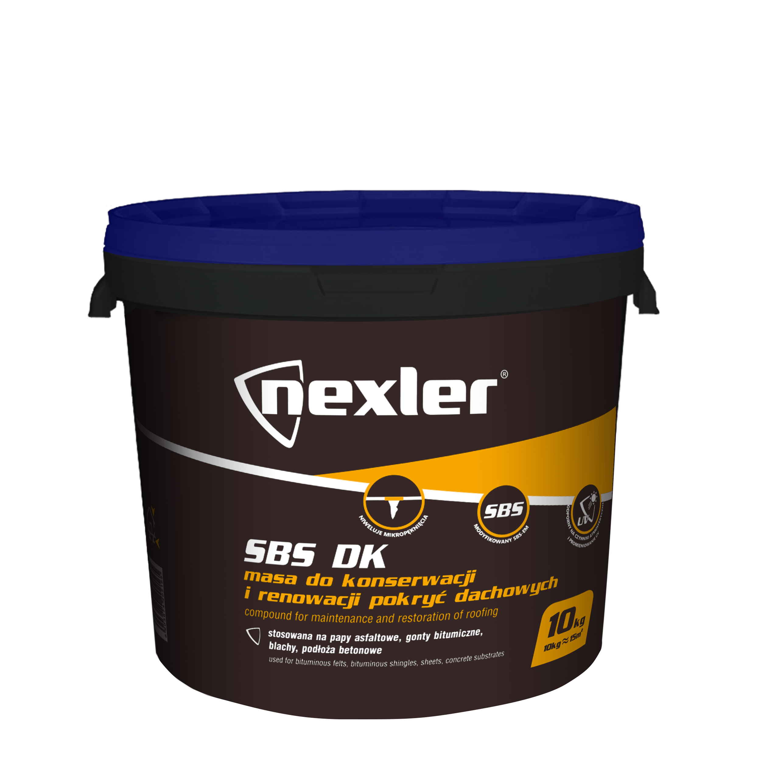 Masa do konserwacji i renowacji pokryć dachowych SBS DK 10 kg Nexler