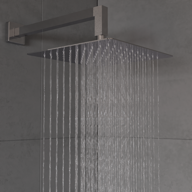 Tête de douche carré acier inoxydable H.25 Studio SENSEA