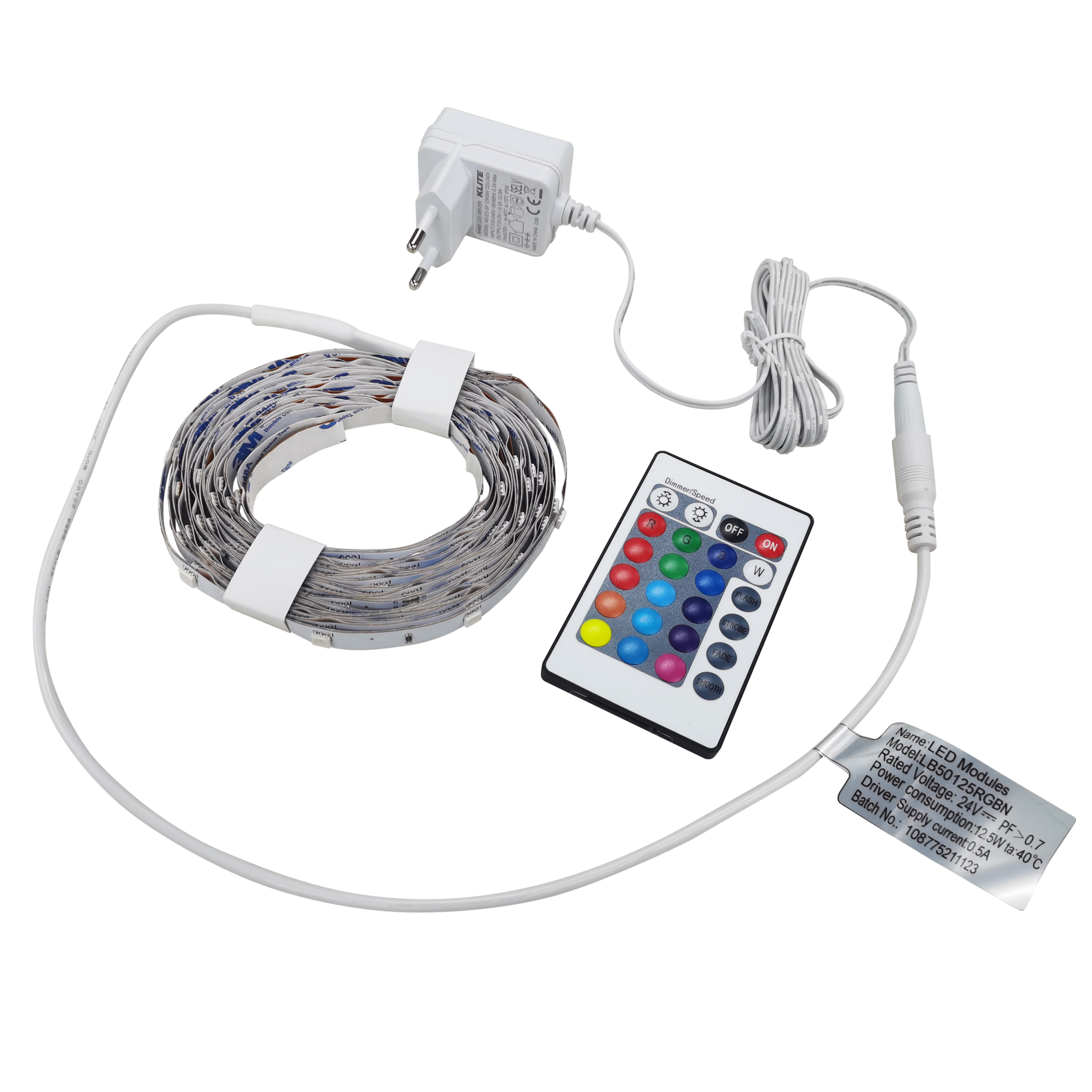 Kit fita led RGB 24V RC 5 metros - 3
