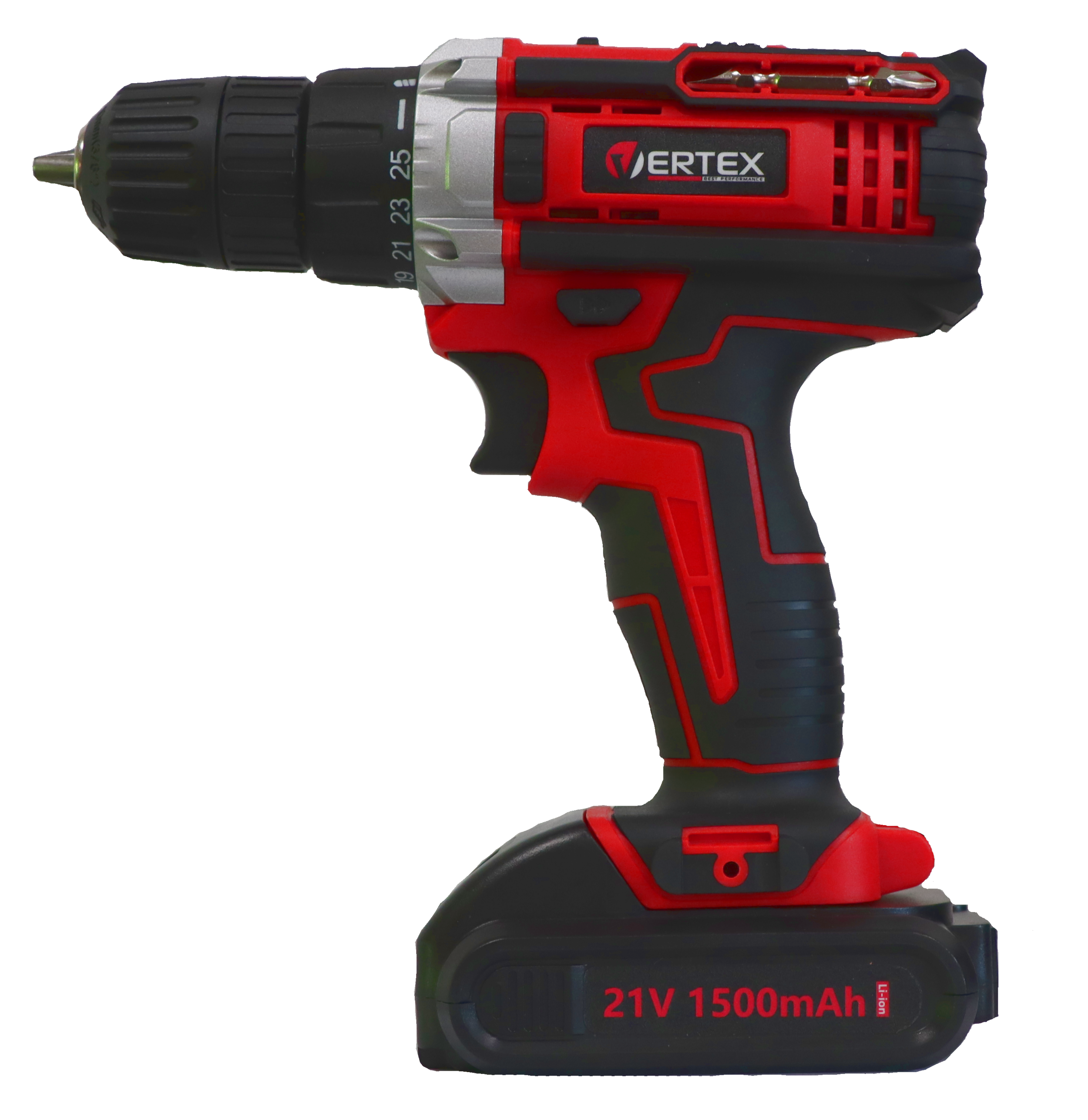 Wiertarko-wkrętarka akumulatorowa 21V 2x1,5Ah VWK2130 VERTEX +24 akcesoria - 4