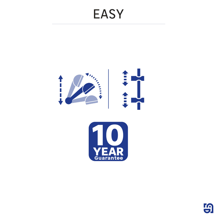 fiche pictogrammes support douche réglable inclinable easy sensea