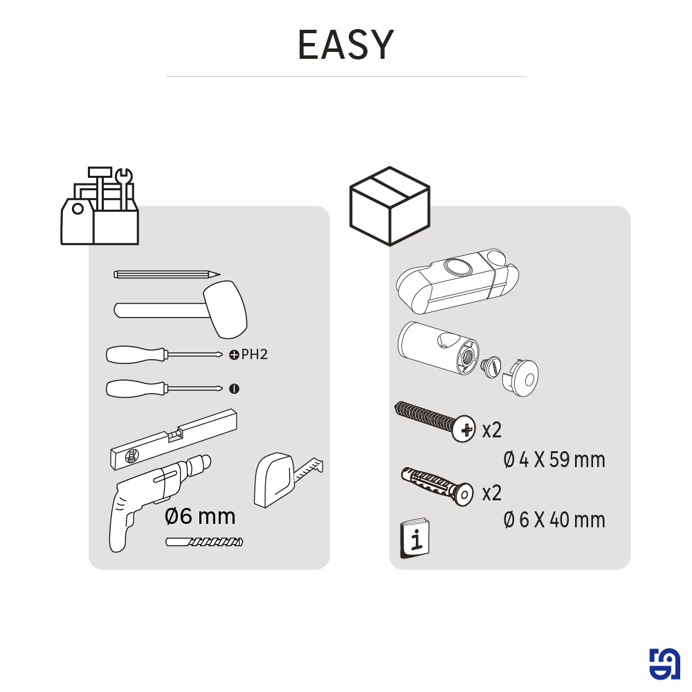 Barra de ducha SENSEA Easy  cromado - 10