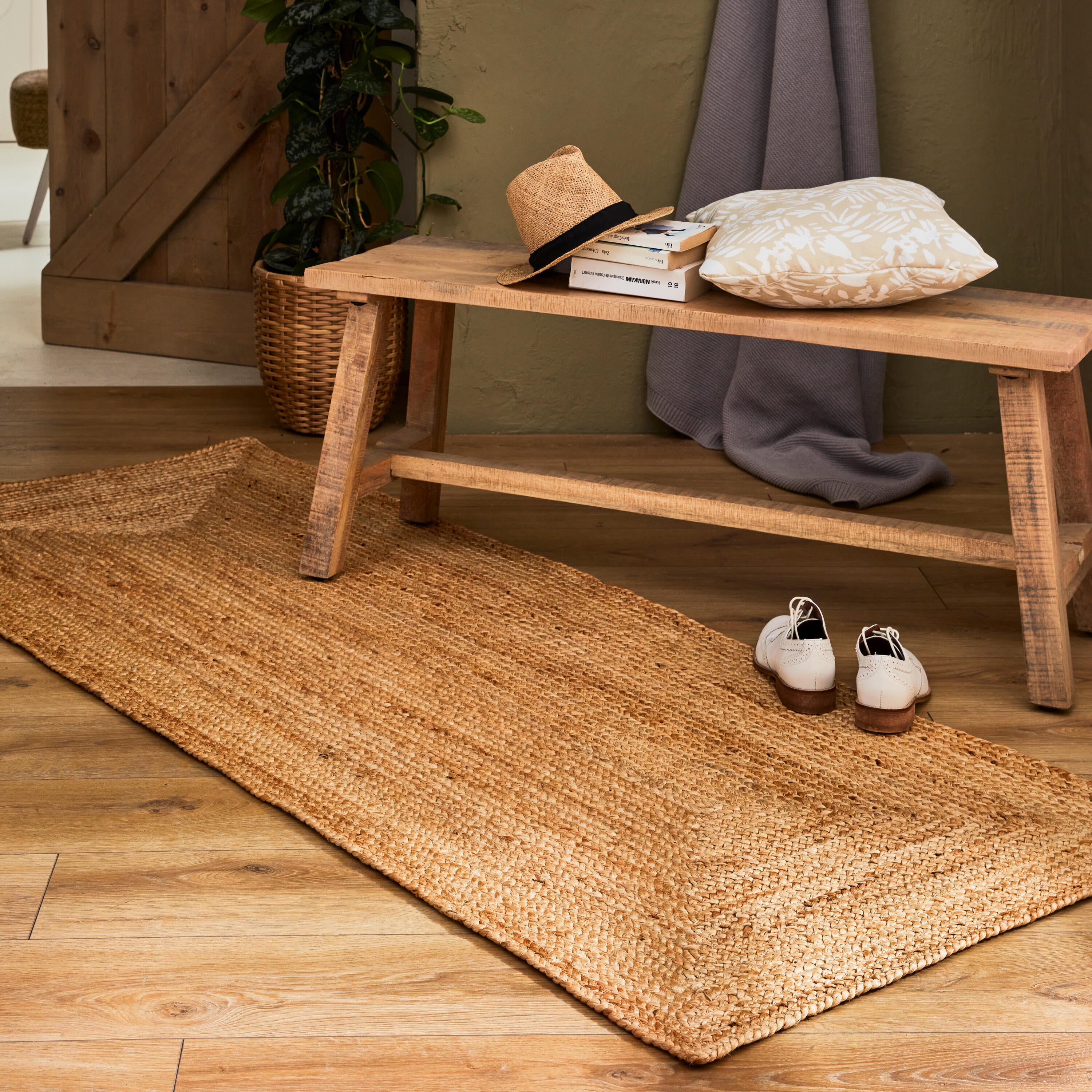 Scendiletto Nils in juta, L 150 x L 80 cm, naturale - 6