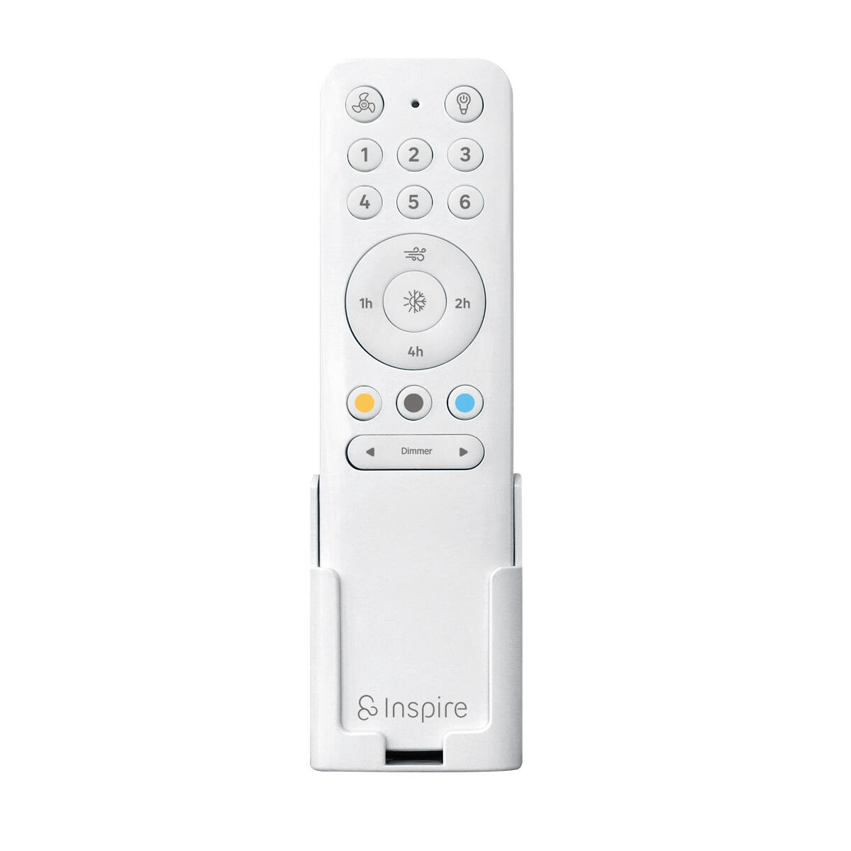 Ventilador de techo con luz silencioso DC 37W con mando ø112 cm Chris INSPIRE blanco luz CCT 3 aspas| 6 velocidades| modo verano/invierno| brisa| temporizador| recomendado de 13 a 20m² - 11