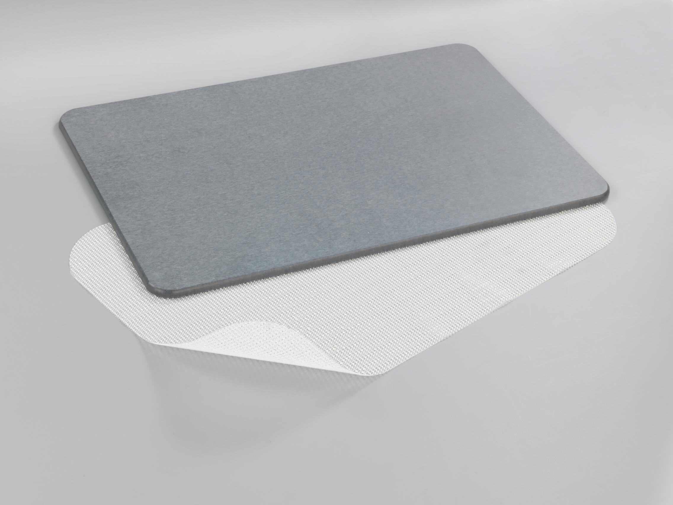 Tapis de bain l.39 x L.60 cm gris Diatomite WENKO - 3