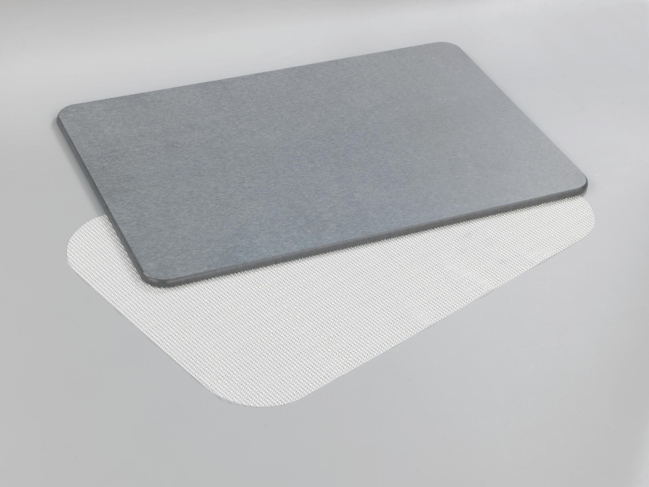 Tapete wci com diatomite 60x40 cm cinzento Simi - 16