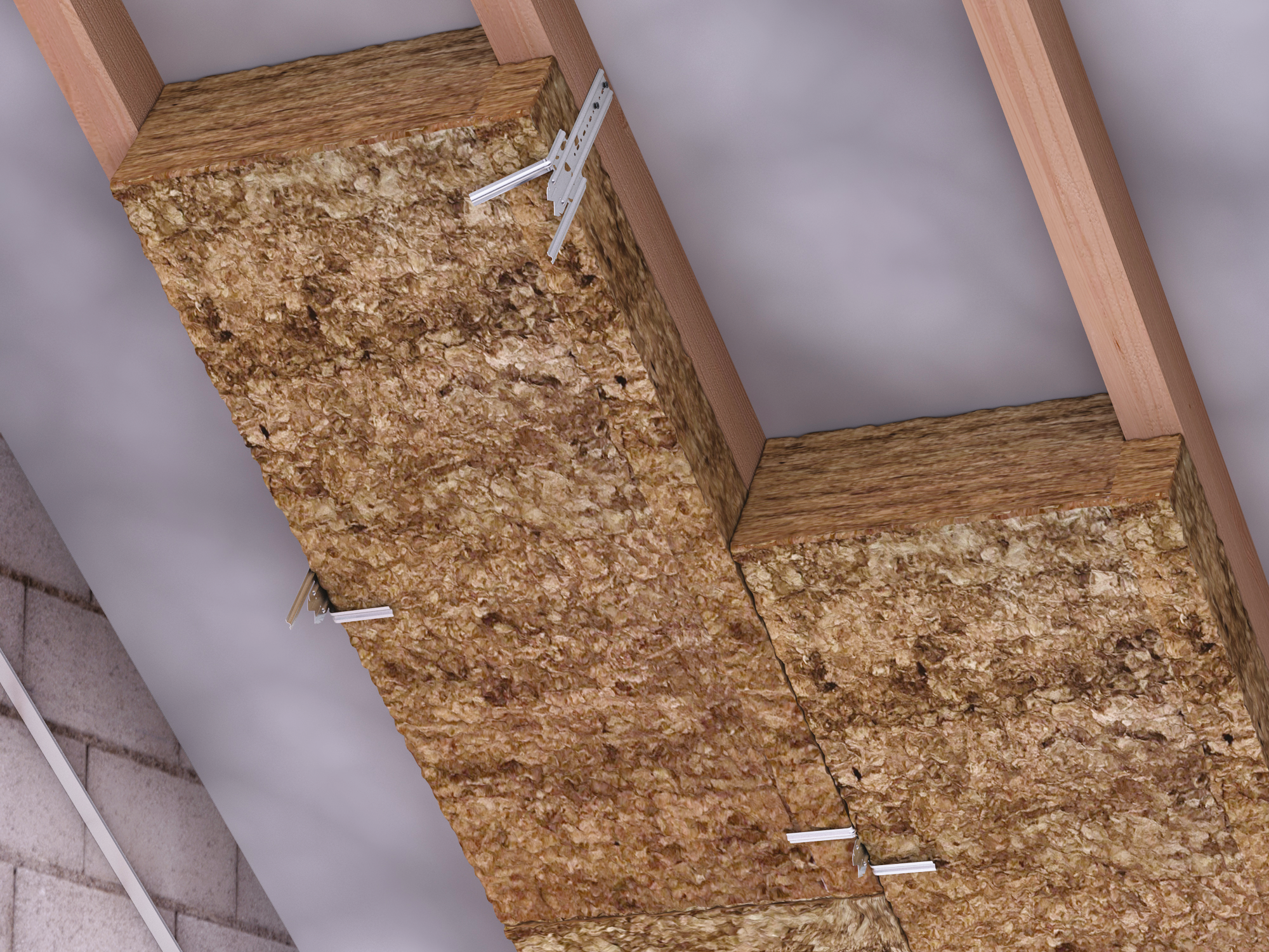 2 panneaux roulés de laine de roche ROCKWOOL Rockcomble evolution, Ep.200mm, 1.3 - 7