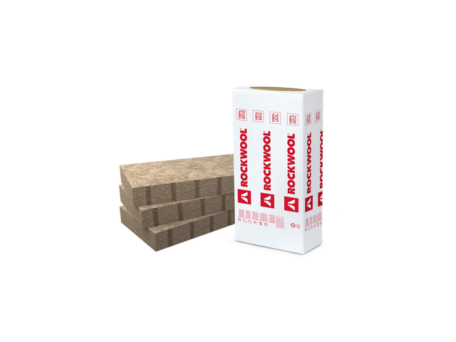 4 panneaux laine de roche MB ROCK 145 ROCKWOOL, L.1.35 x l.0.6 m
