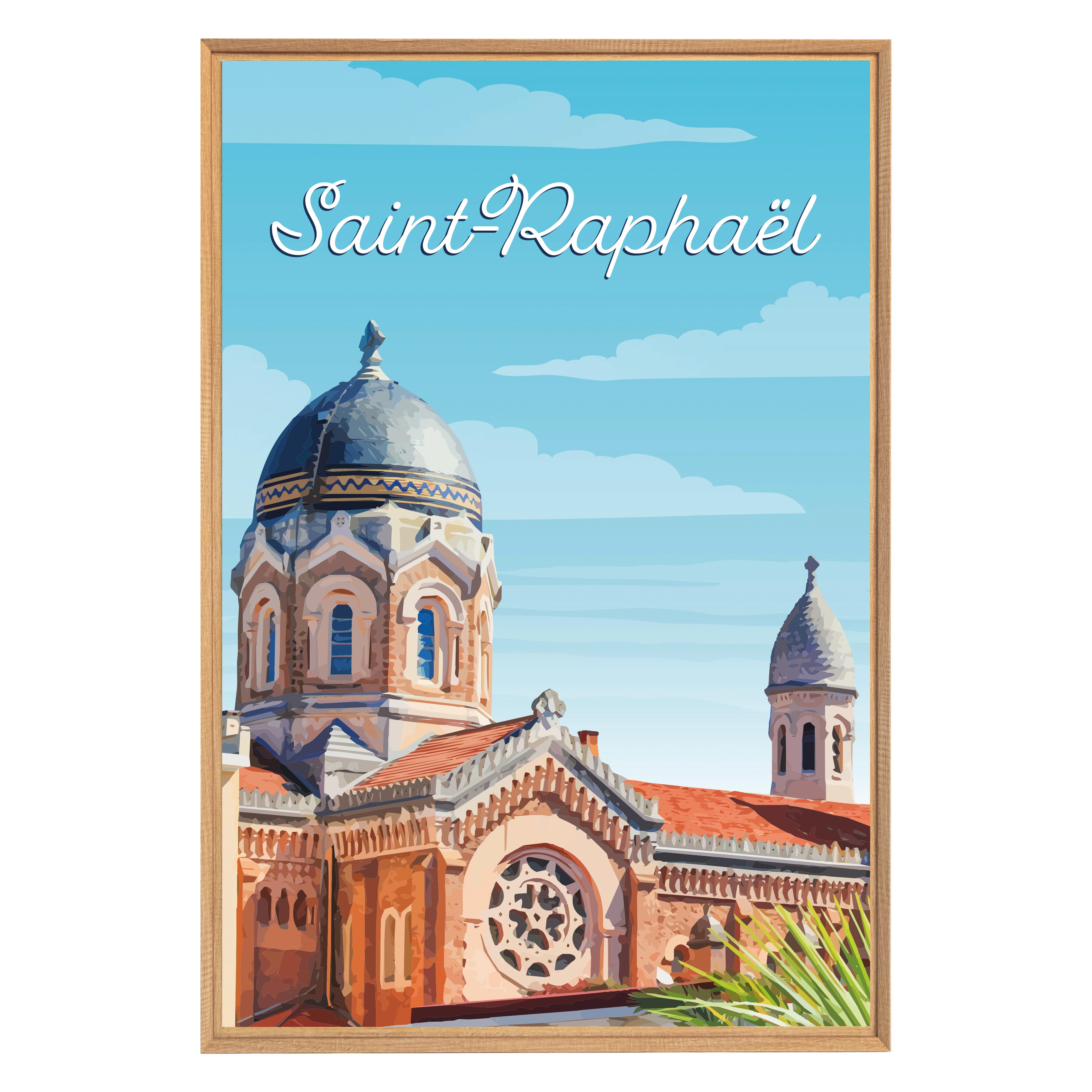 Affiche SAINT RAPHAEL, multicolore CEANOTHE l.66.2 x H.95.7 cm | Leroy ...