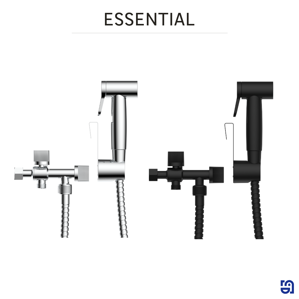 Kit de higiene de banho 11,8 cm cromado Sensea Essential - 12