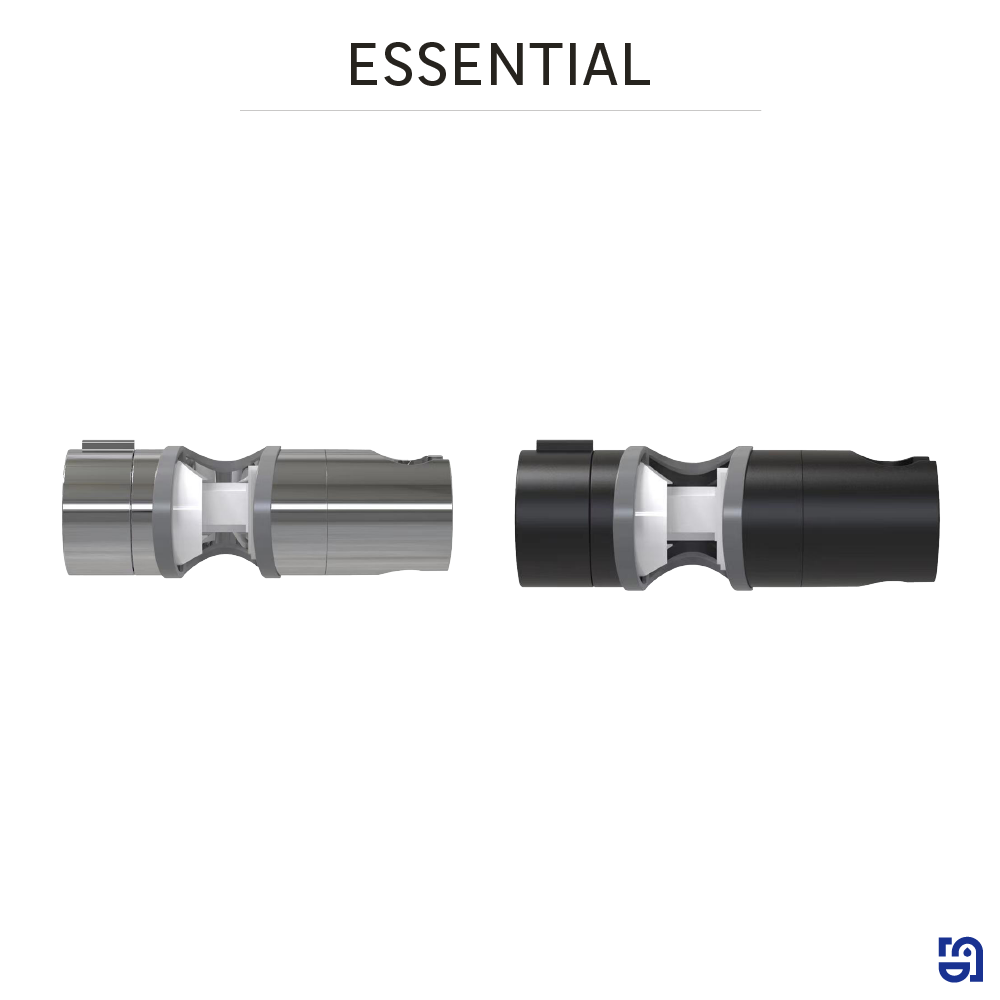 Suporte de duche adaptador lateral cromado Essential - 7