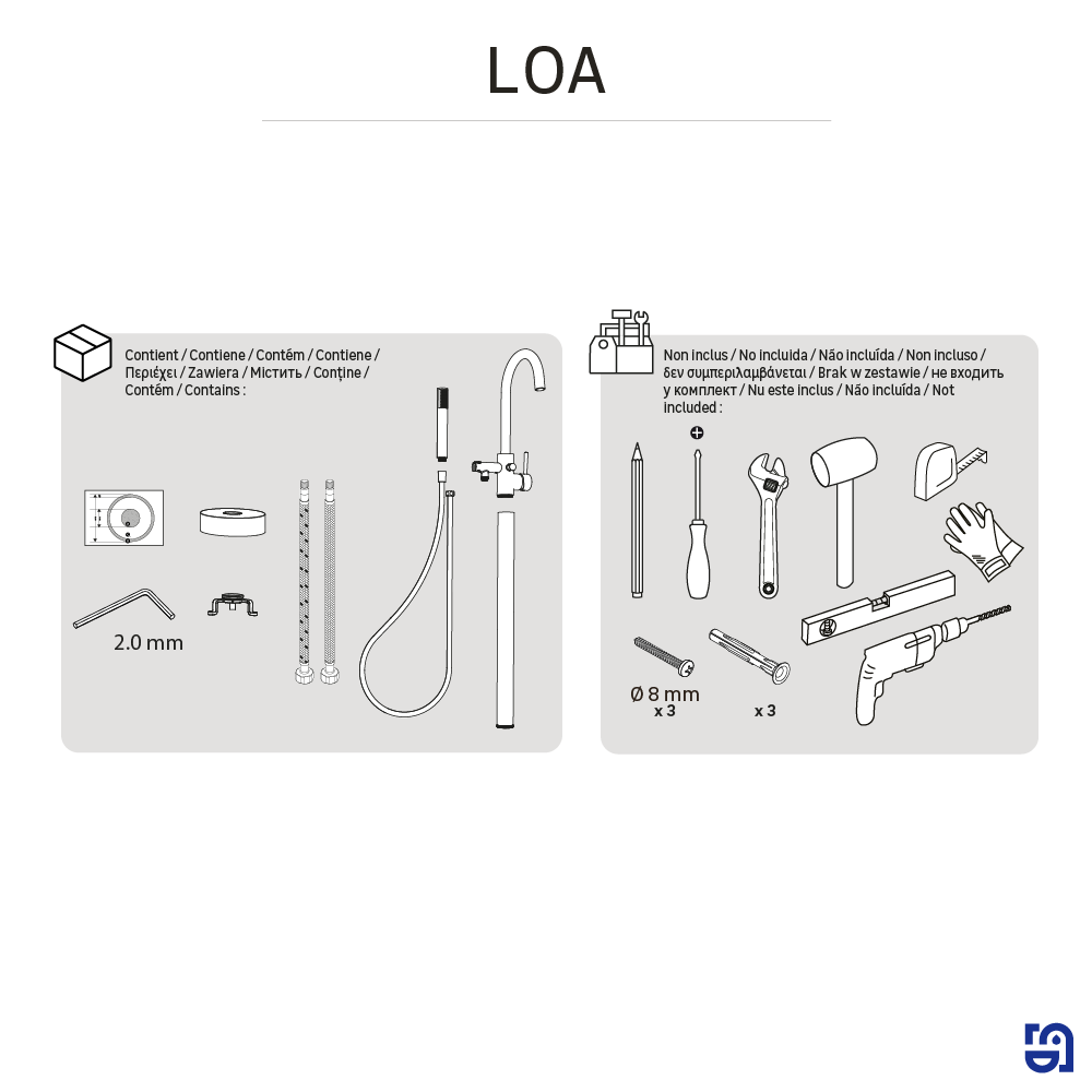 Grifo de bañera exenta monomando SENSEA Loa cromo brillo Antical Latón - 8